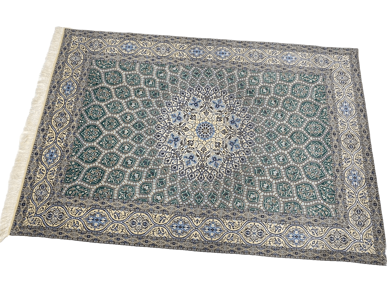 Wunderschöner Orientteppich Nain 6 La 263 x 182 cm handgeknüpft