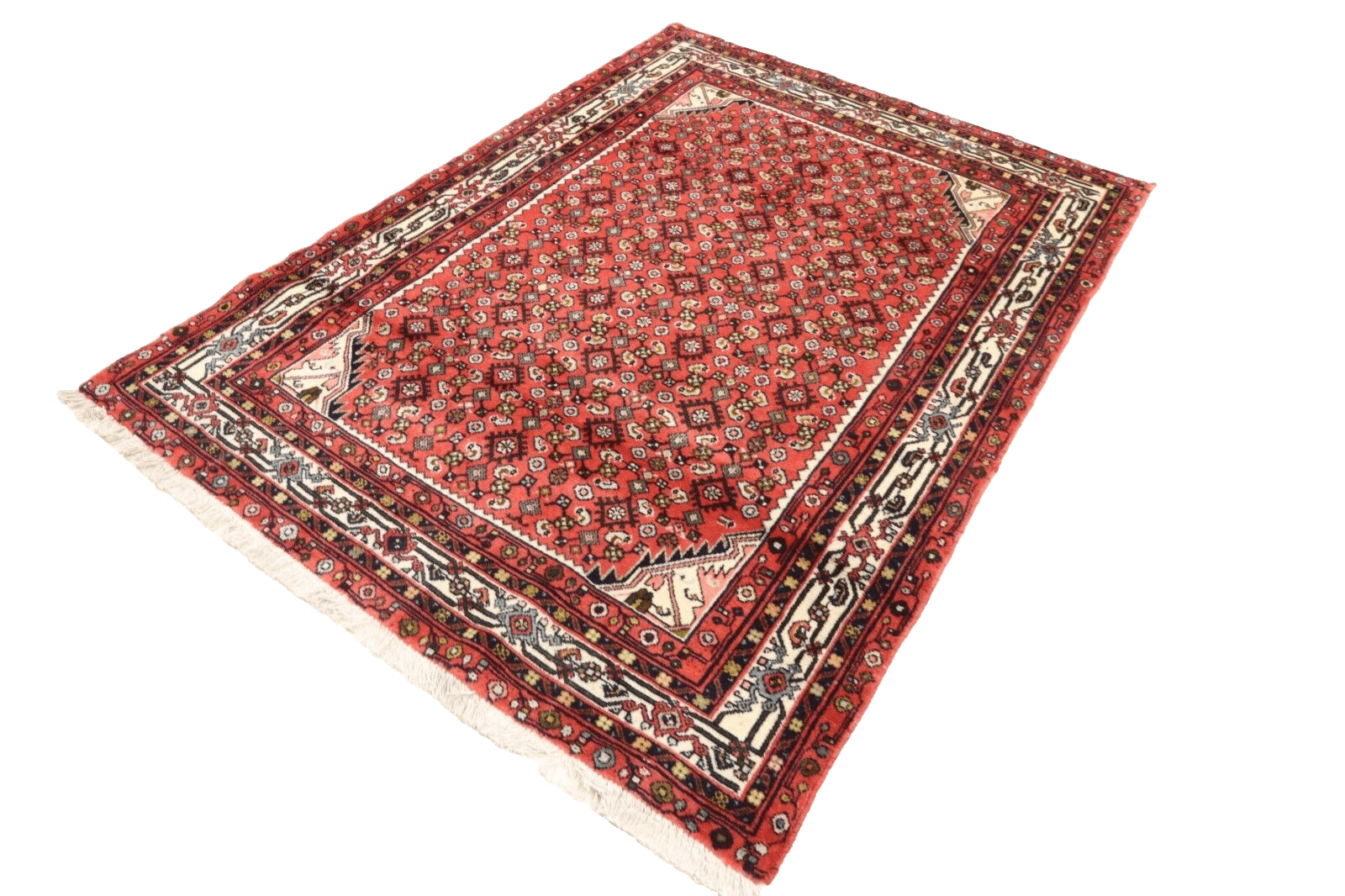 Perserteppich Hamadan 192 x 141 cm, 20000 Knoten, handgeknüpft