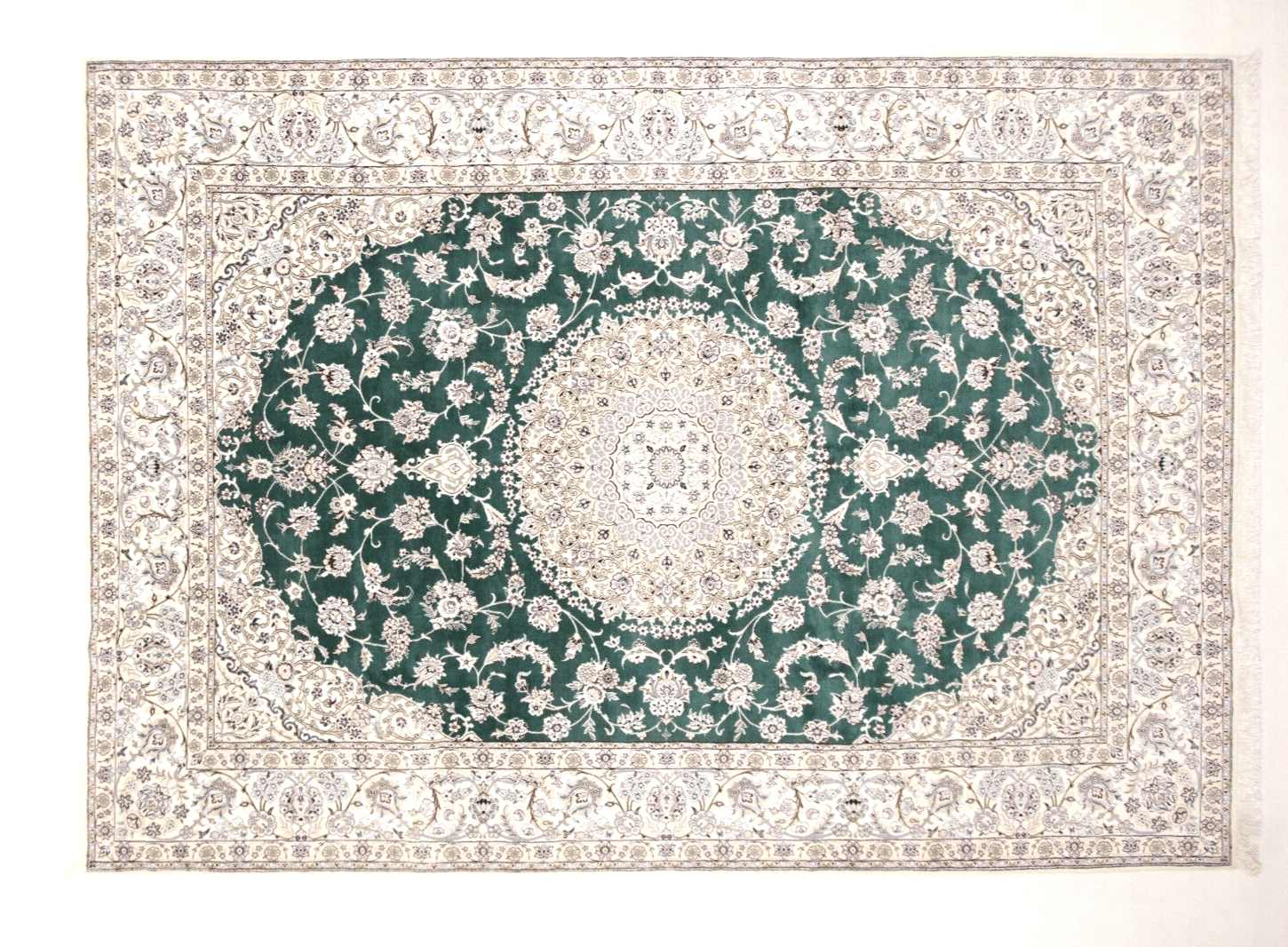 Wunderschöner Super Nain 9 La Perserteppich 354 x 252 cm handgeknüpft