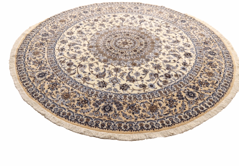 Orientteppich 257 x 254 cm, Nain 6 La, 1000 Knoten/m², handgeknüpft
