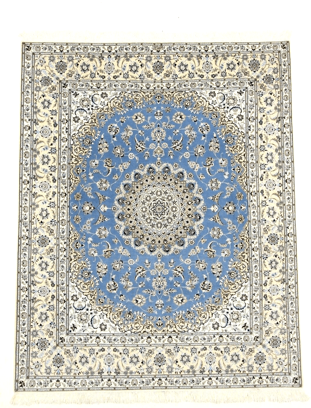 Wunderschöner Orientteppich 255x207 cm, Nain 6 La, handgeknüpft