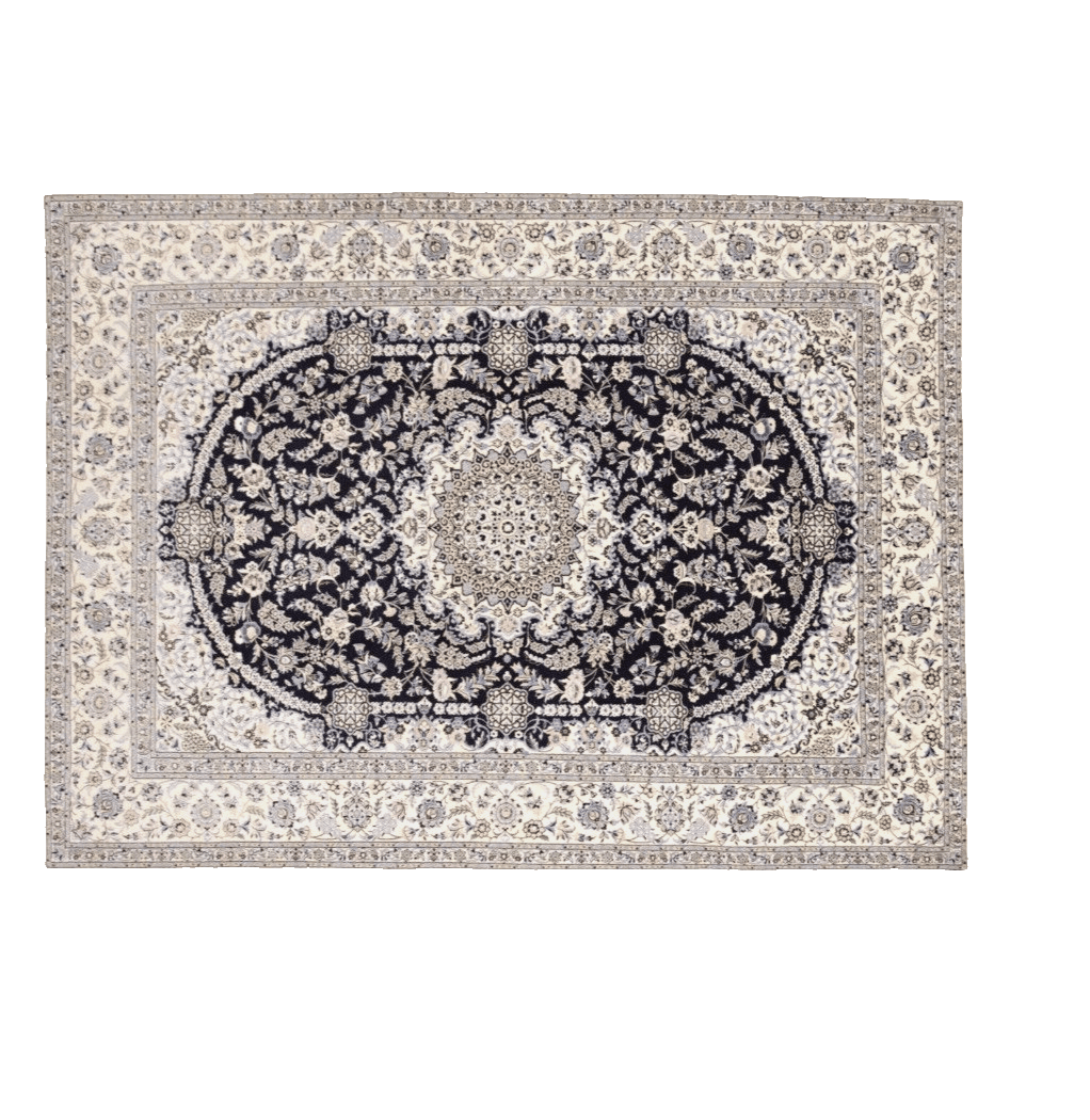 Orientteppich 236 x 174 cm, Nain 6 La, 1000 Knoten/m², Handgeknüpft