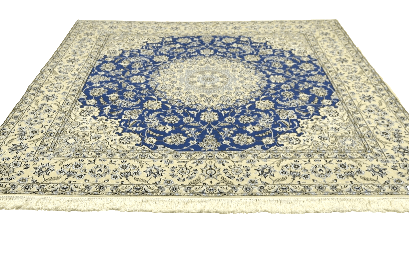 Wunderschöner Orientteppich 245 x 201 CM, 850.000 Knoten, Seide, handgeknüpft