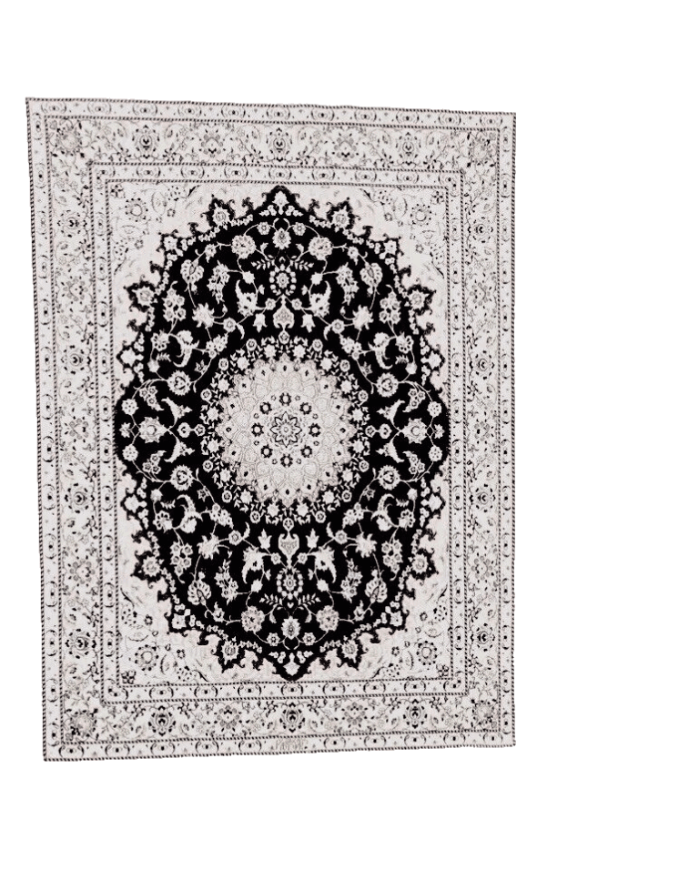 Wunderschöner Orientteppich Super Nain 6 La 202x151 cm handgeknüpft