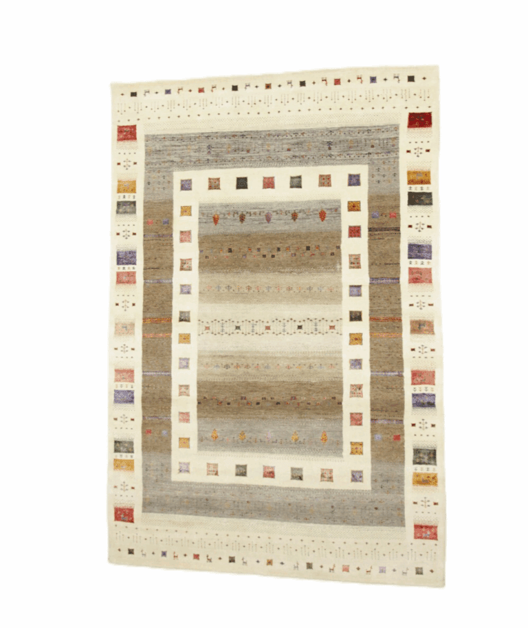 Gabbeh Loribaft Orientteppich 312 x 208 cm, handgeknüpft, Unikat