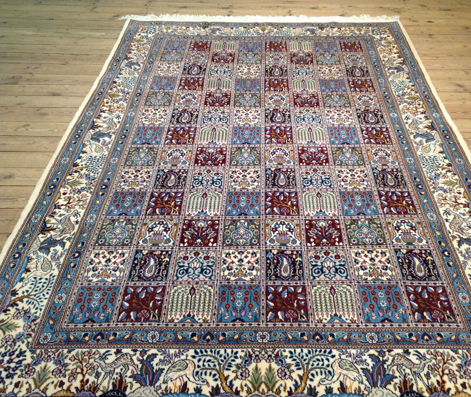 Wunderschöner Perserteppich Moud 308 x 205 cm, 400.000 Knoten, handgeknüpft