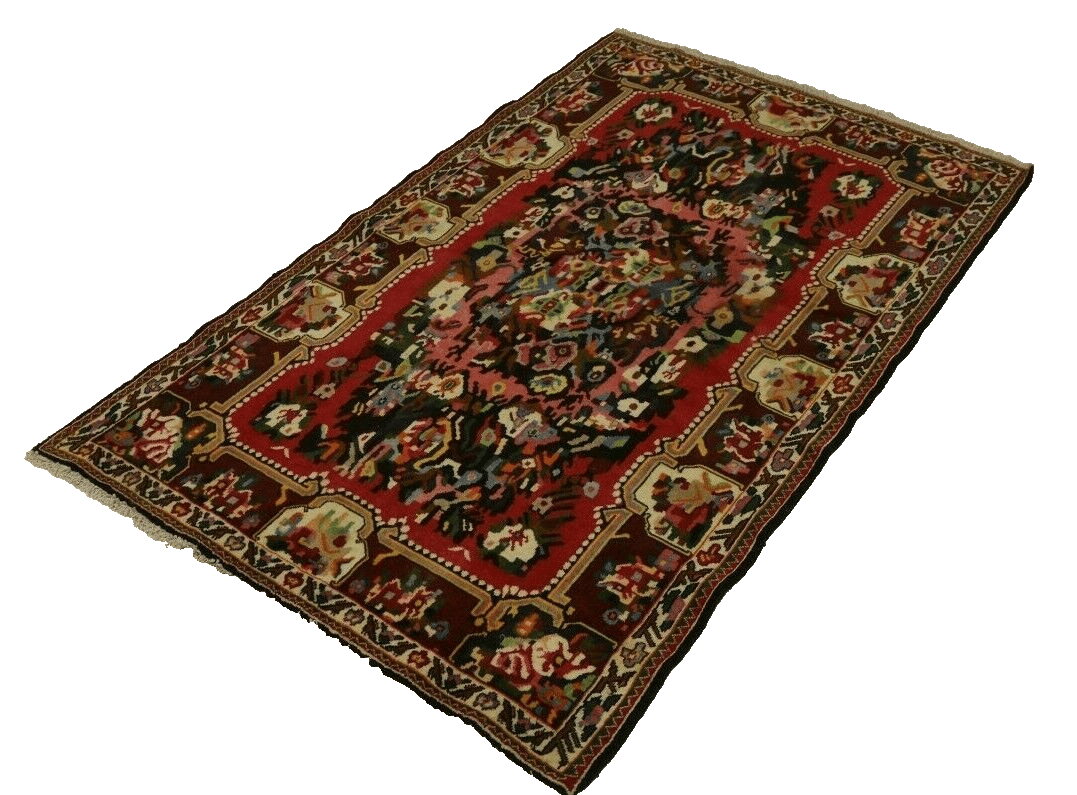 Wunderschöner Perserteppich Hamadan 200 x 139 cm, 200.000 Knoten, handgeknüpft