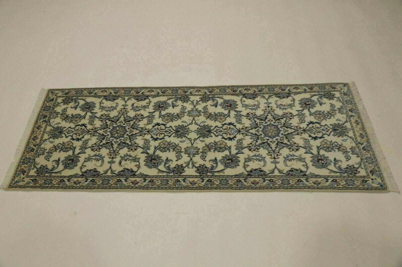 Wunderschöner Super Nain 9la Perserteppich 200 x 81 cm, 500.000 Knoten, handgeknüpft