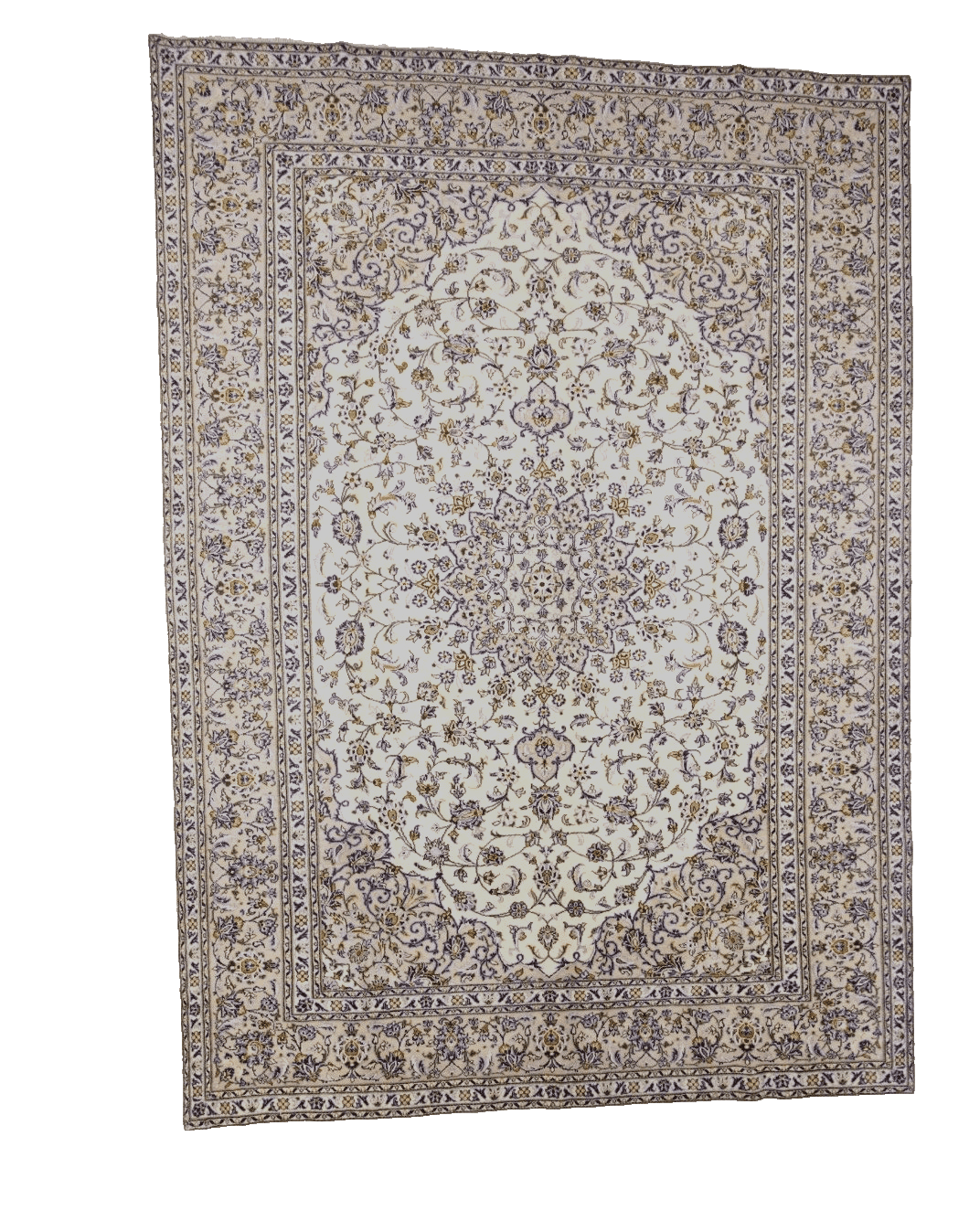 Wunderschöner Orientteppich Kashan 347x246 cm, 300.000 Knoten, handgeknüpft