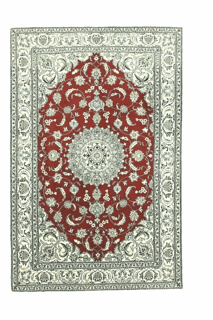 Wunderschöner Orientteppich 299 x 201 cm, 300000 Knoten, handgeknüpft