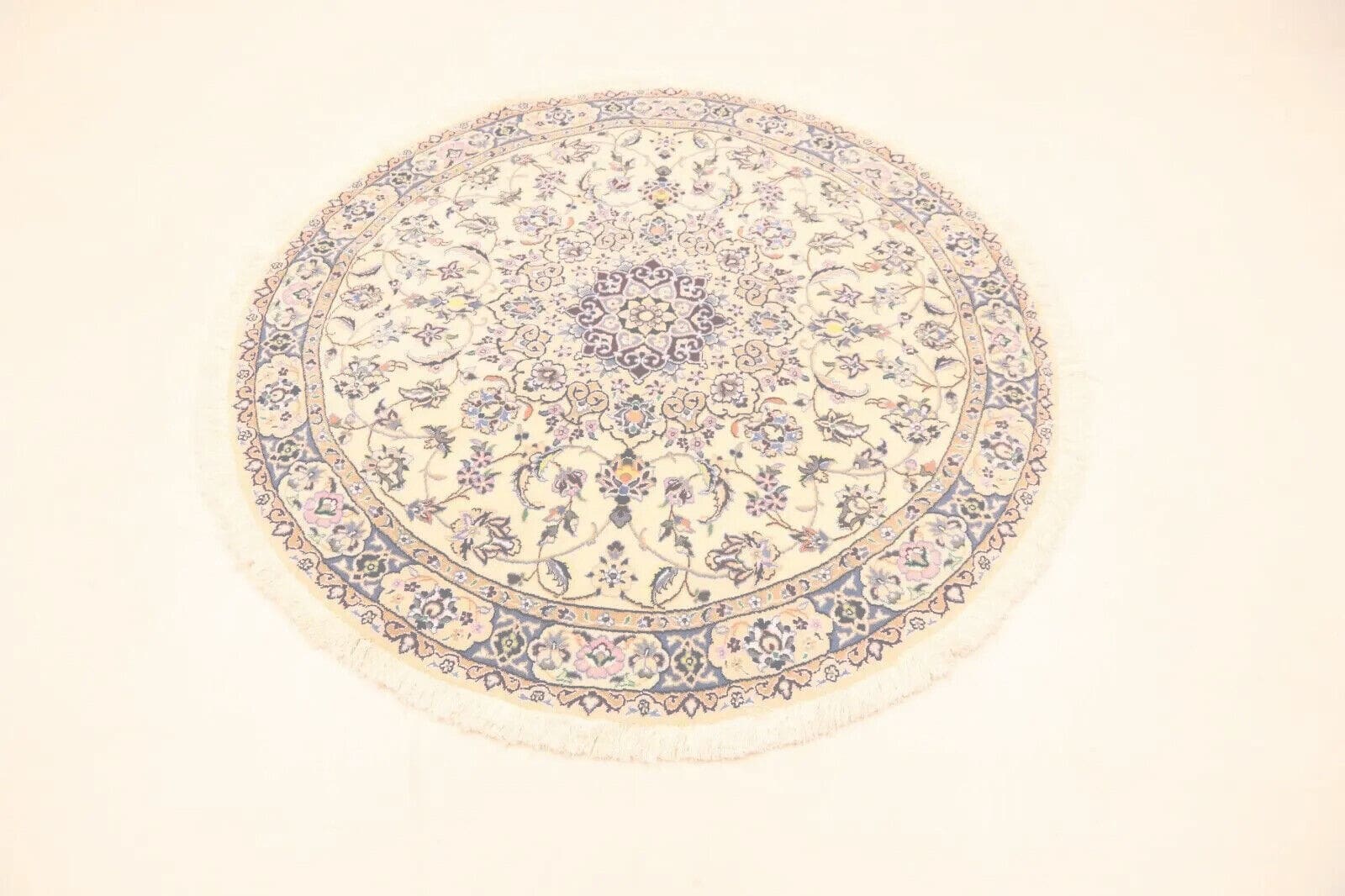 Wunderschöner Perserteppich 152 x 151 cm, 500.000 Knoten, handgeknüpft