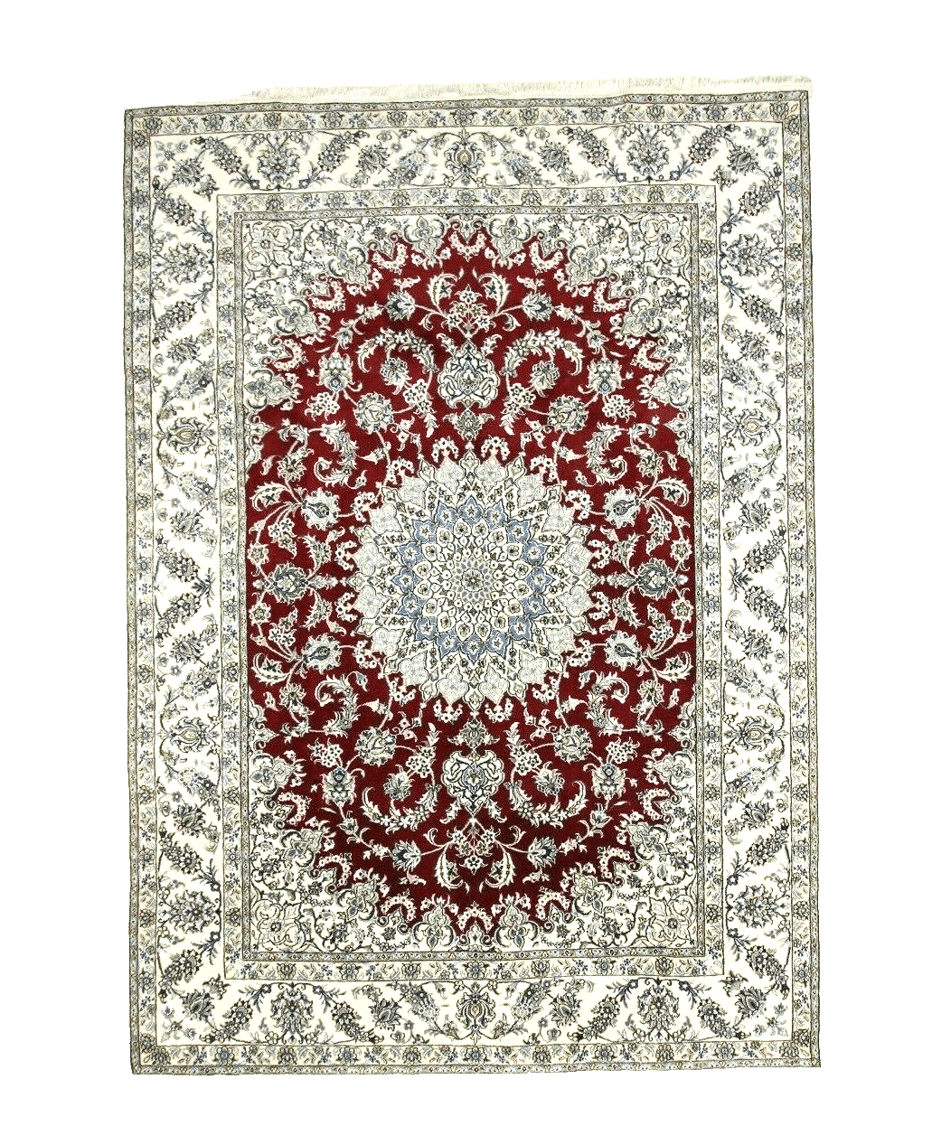 Wunderschöner Perserteppich Nain 348x247 cm, 300.000 Knoten, handgeknüpft