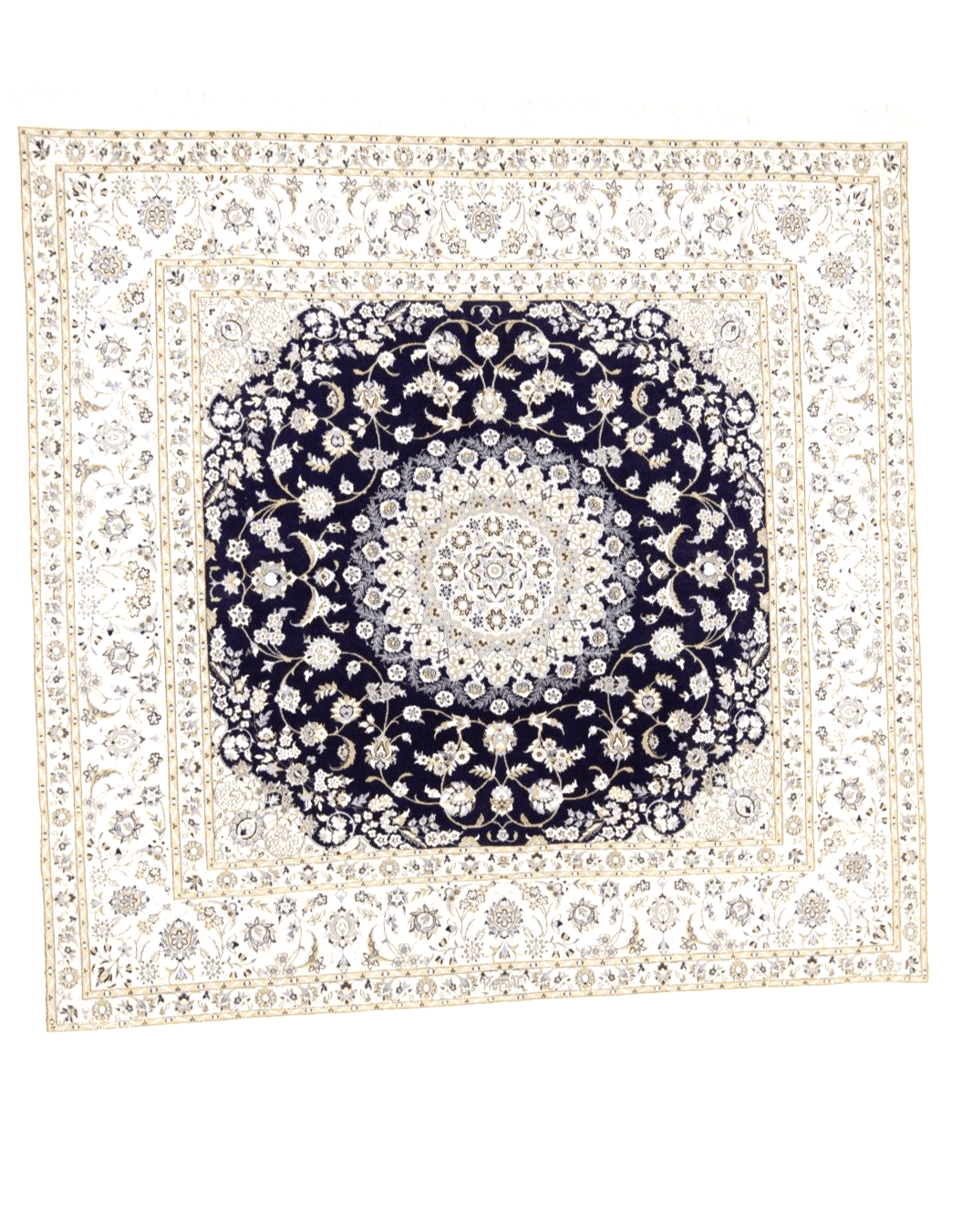 Wunderschöner Orientteppich 204 x 211 cm, 1000 Knoten, handgeknüpft