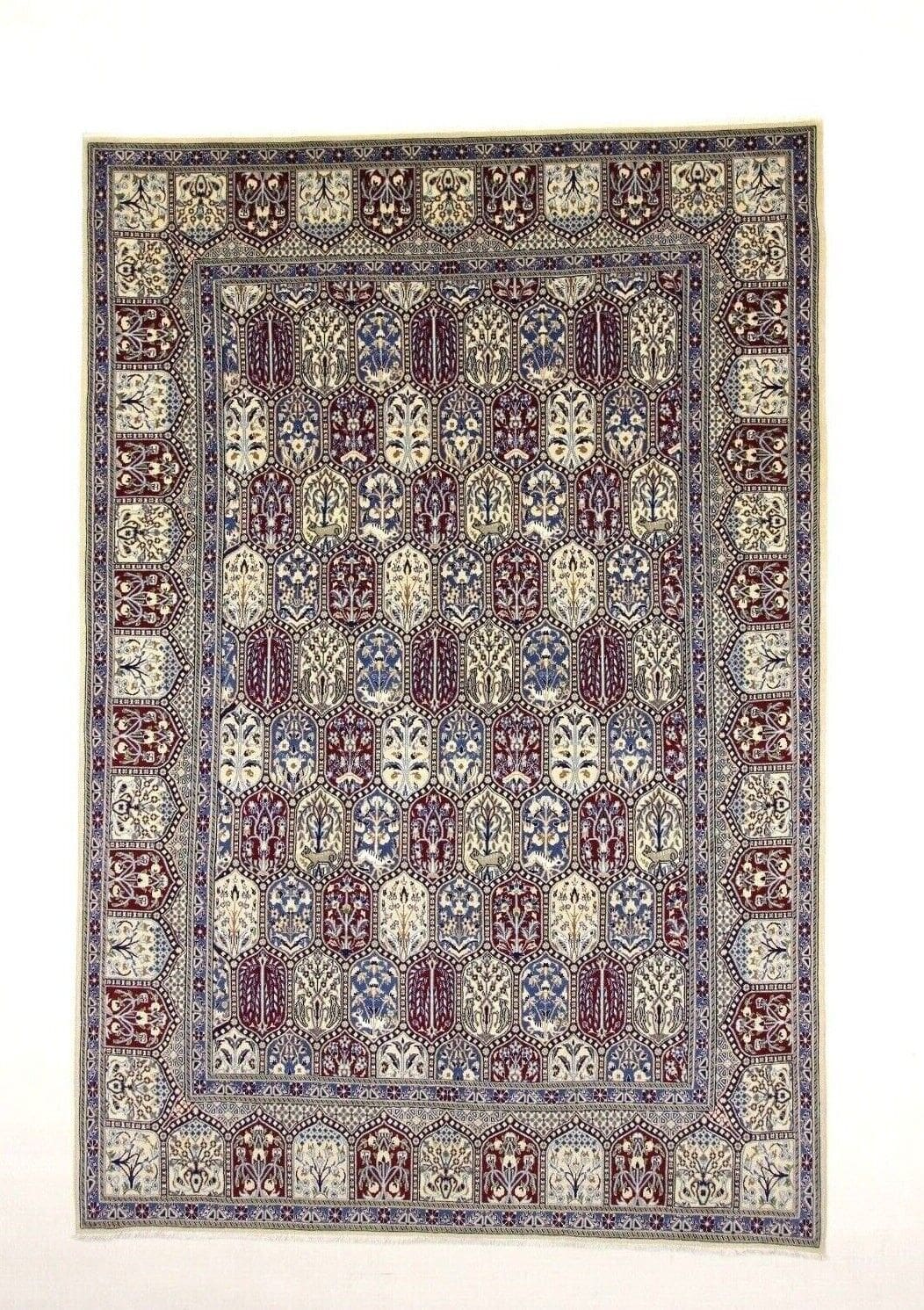 Wunderschöner Super Nain 9 La Perserteppich 305 x 207 cm, 500.000 Knoten, handgeknüpft
