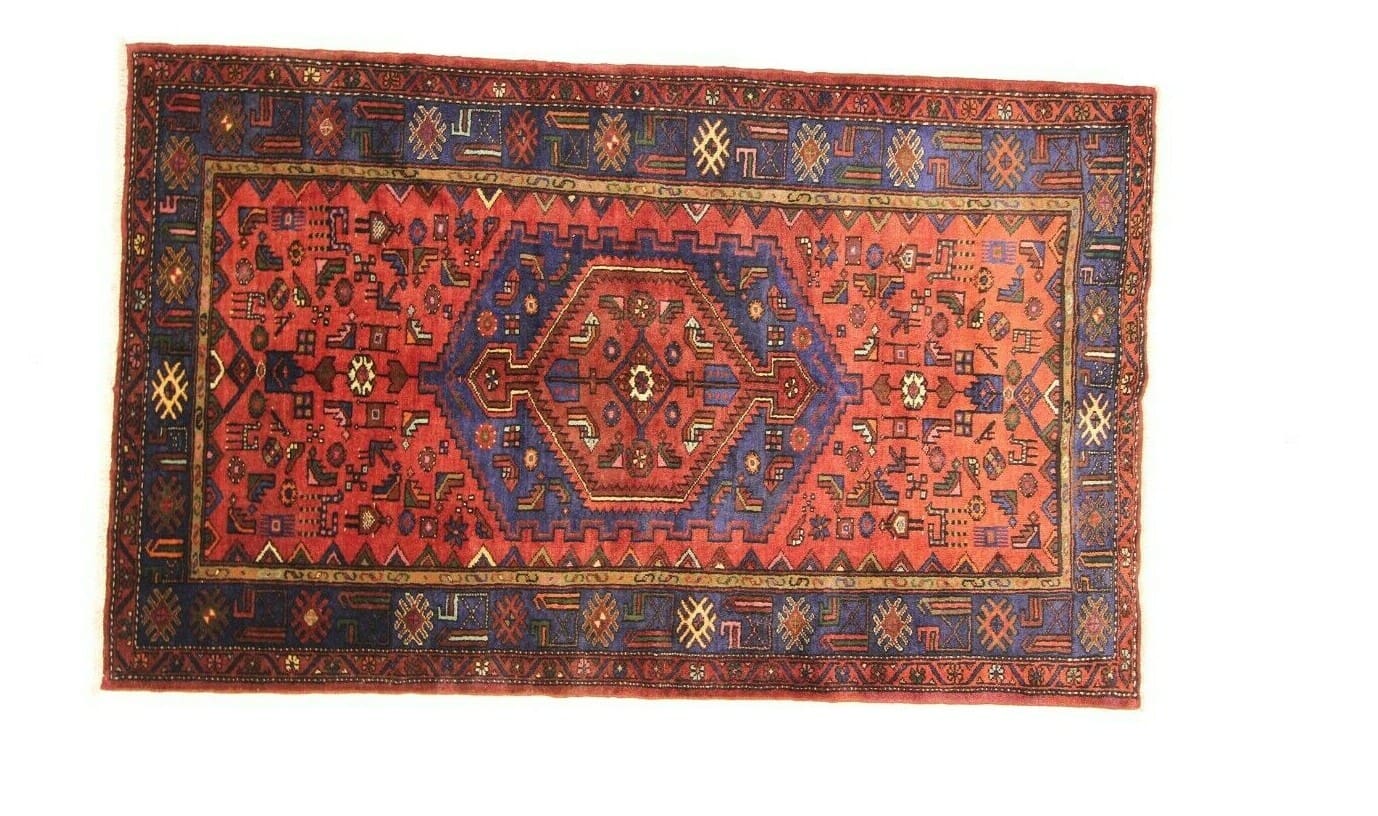 Wunderschöner Perserteppich Hamadan 229 x 138 cm, 200.000 Knoten, handgeknüpft