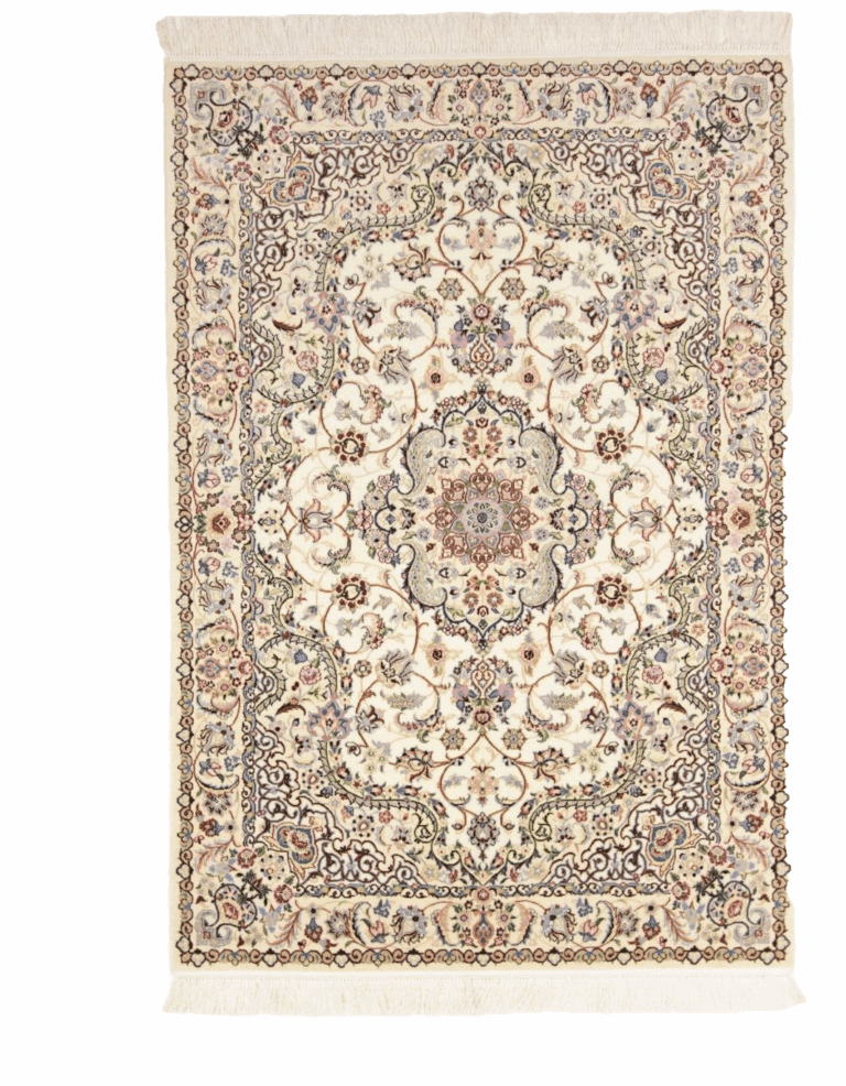 Orientteppich 182 x 123 cm, Nain 6 La, 1000 Knoten/m², handgeknüpft