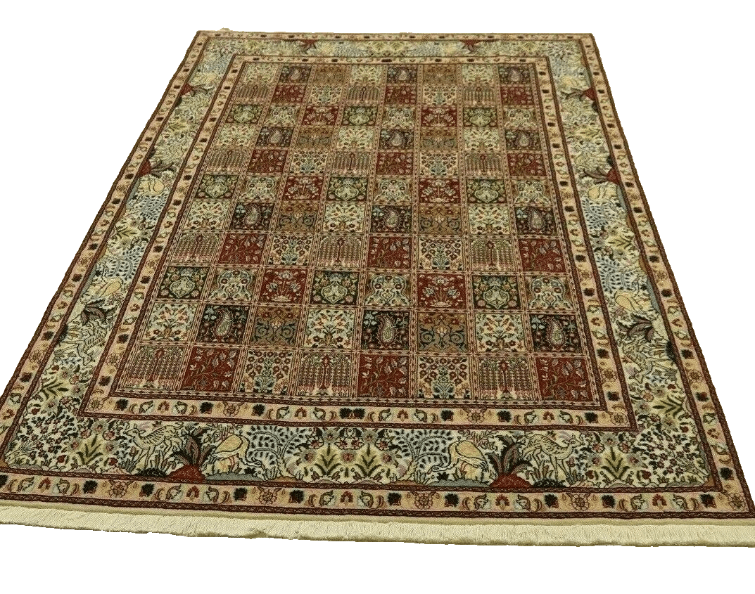 Orientteppich 292x201 cm Super Moud, 400000 Knoten, handgeknüpft
