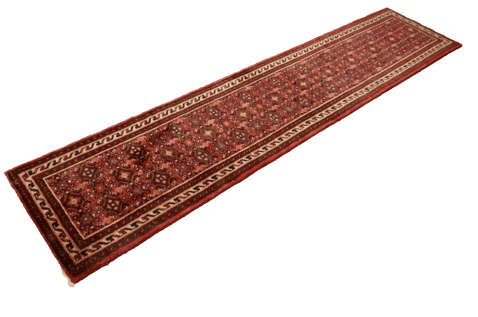 Orientteppich Hamadan 300x68 cm, 200000 Knoten, handgeknüpft, Perserteppich