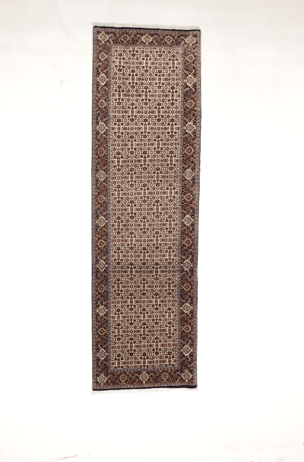 Orientteppich Bidjar 302 x 88 cm, 500.000 Knoten, handgeknüpft