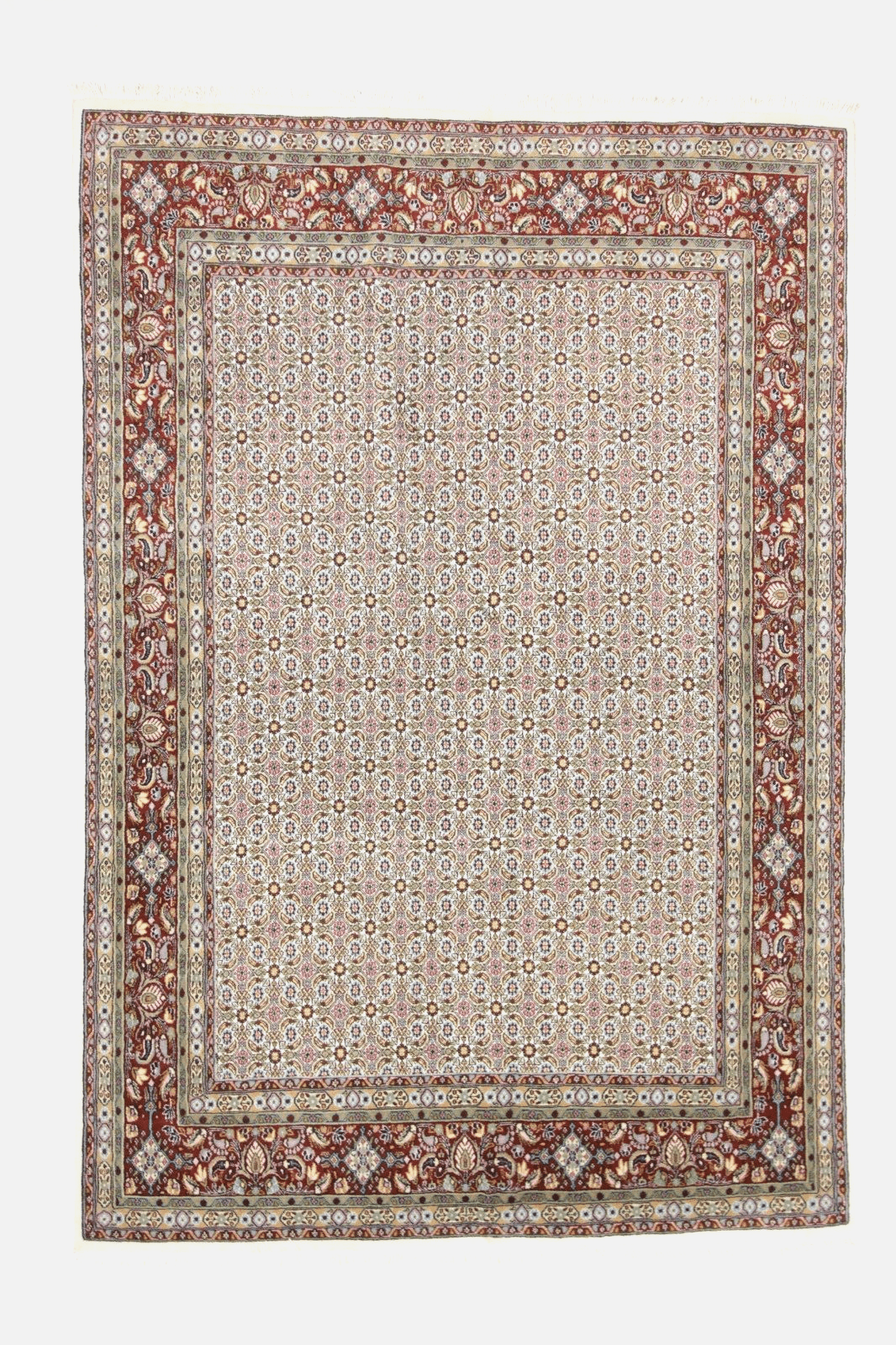 Orientteppich Moud 248 x 170 cm, 400.000 Knoten, handgeknüpft, Perserteppich