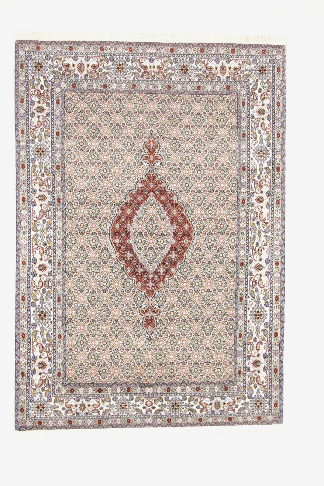 Orientteppich Moud 232 x 162 cm, 400.000 Knoten, handgeknüpft