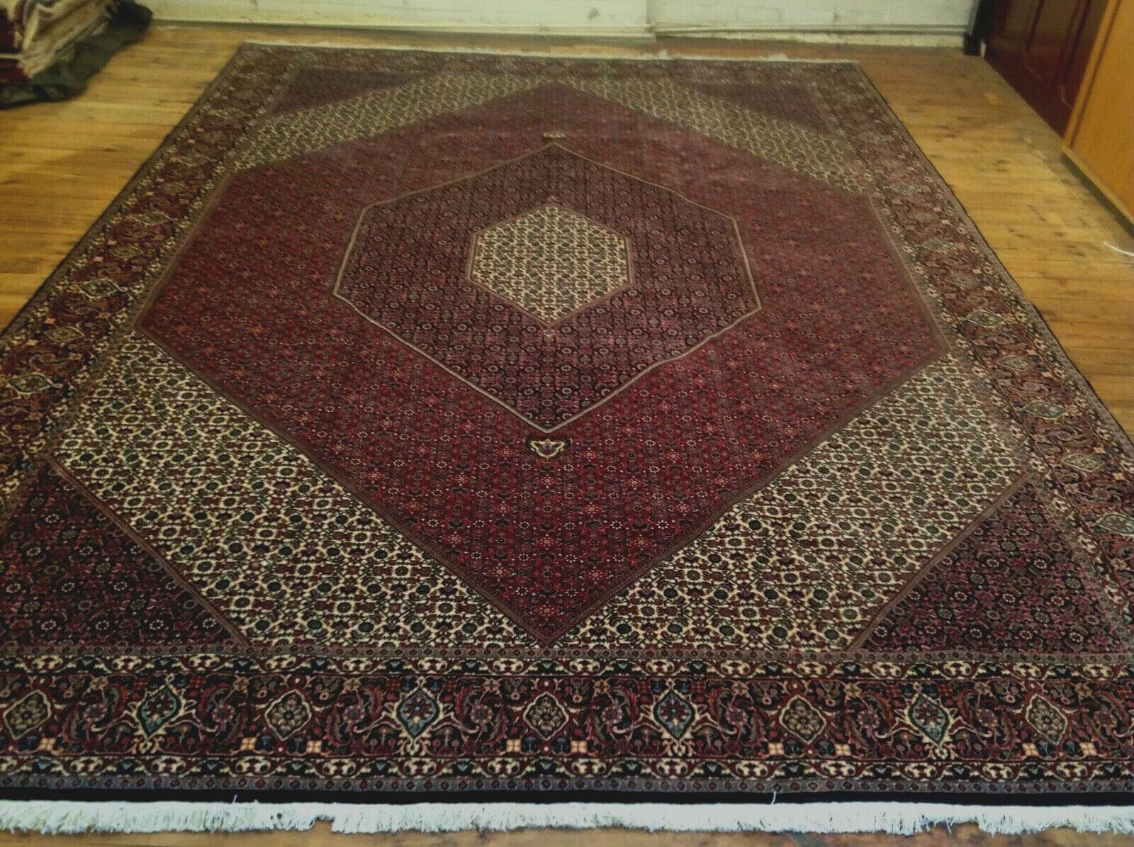 Wunderschöner Orientteppich 422 x 301 cm, 500.000 Knoten, handgeknüpft