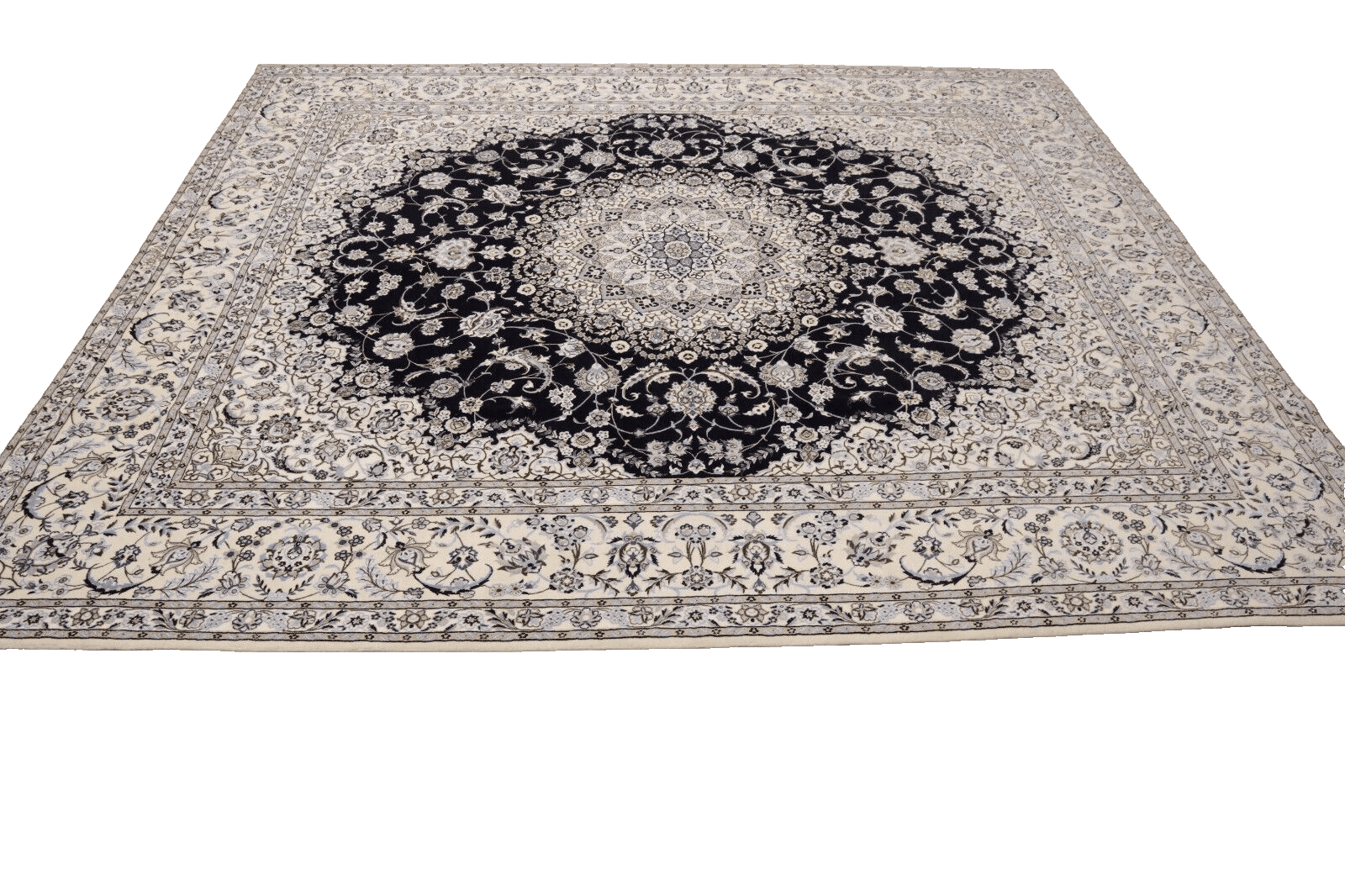 Orientteppich Super Nain 6 La 250x207cm, 850.000 Knoten, handgeknüpft