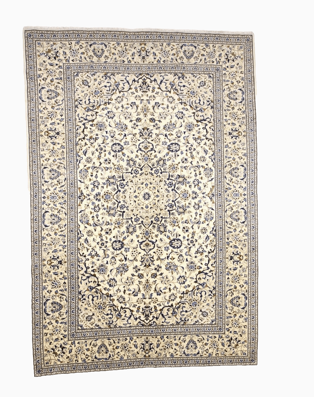 Orientteppich Kashan 362x244 cm, 300.000 Knoten, handgeknüpft