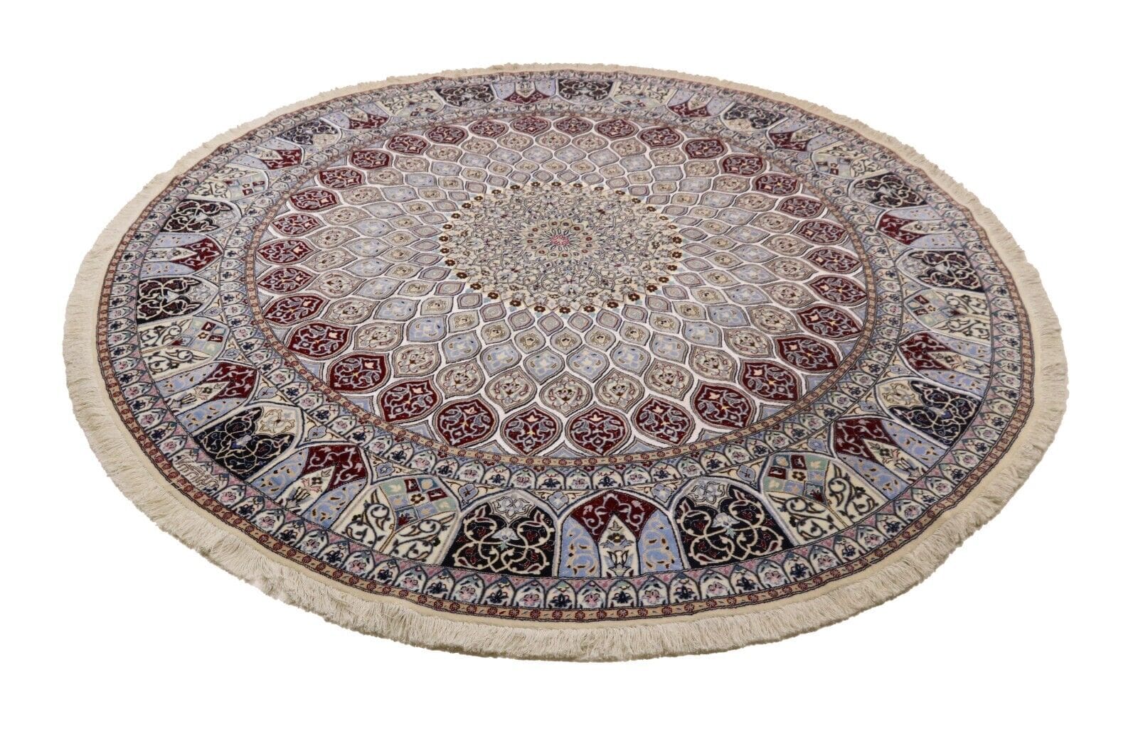 Wunderschöner Orientteppich Super Nain 6 La 252 x 251 cm handgeknüpft