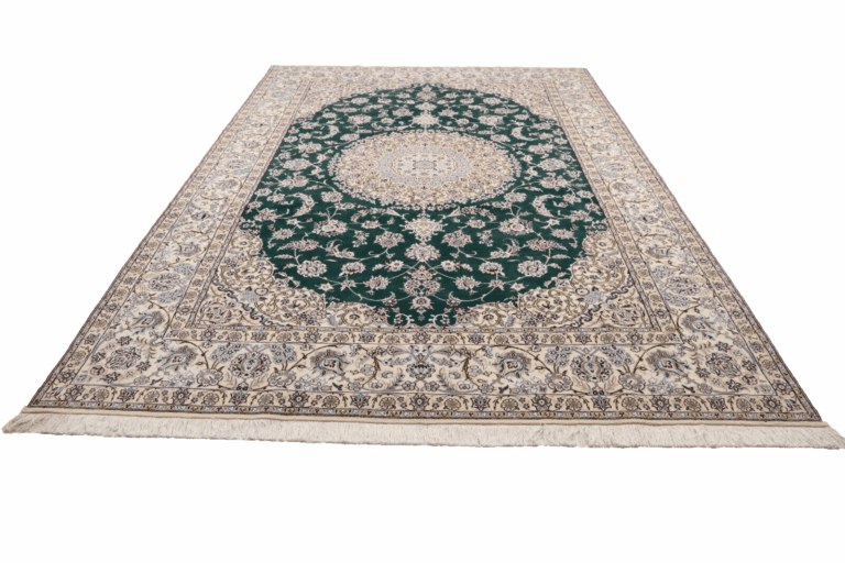 Perser Teppich Super Nain 9 La 354 x 252 cm, 500000 Knoten, handgeknüpft