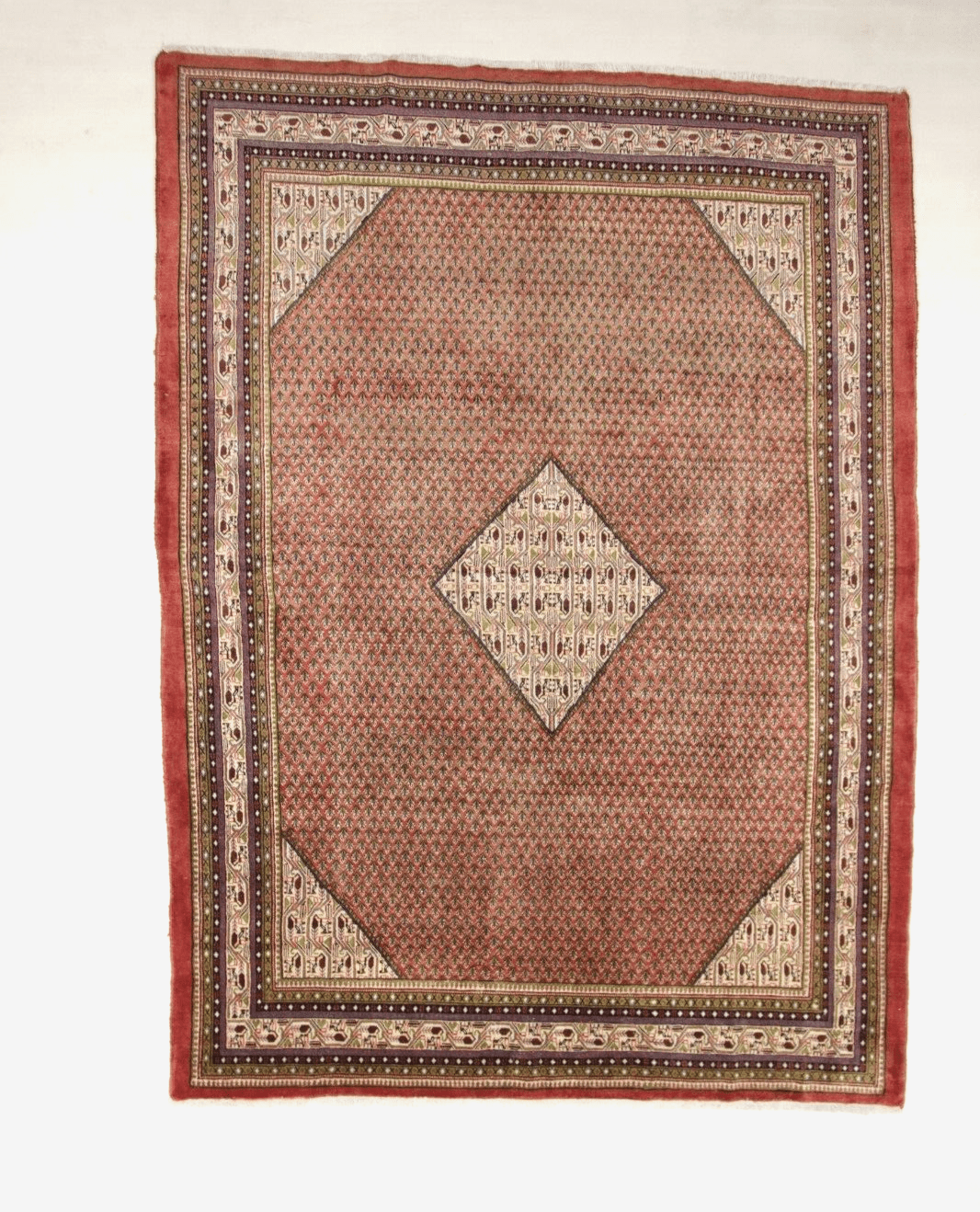 Wunderschöner Perserteppich 362 x 266 cm, 200000 Knoten, handgeknüpft