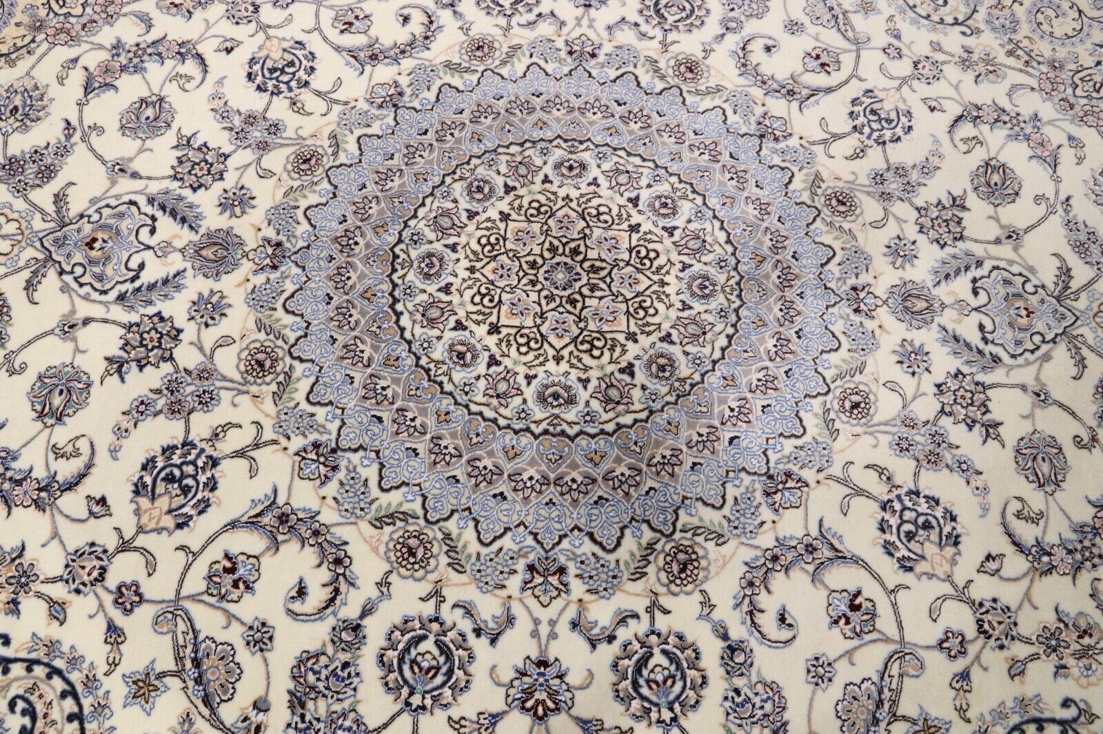 Wunderschöner Orientteppich Nain 417x301 cm, 500.000 Knoten, handgeknüpft