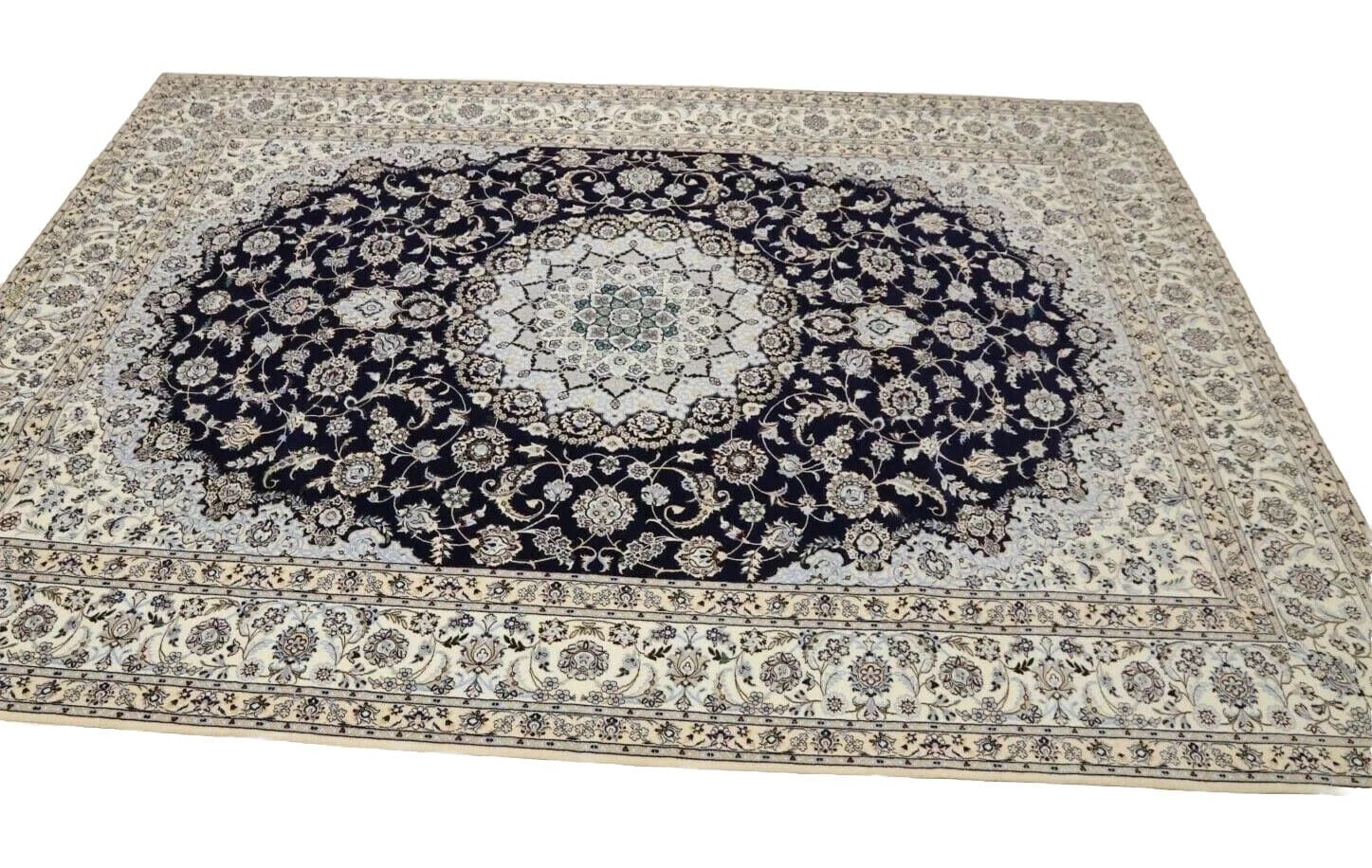 Wunderschöner Orientteppich 360 x 255 cm, Super Nain 6 La, handgeknüpft