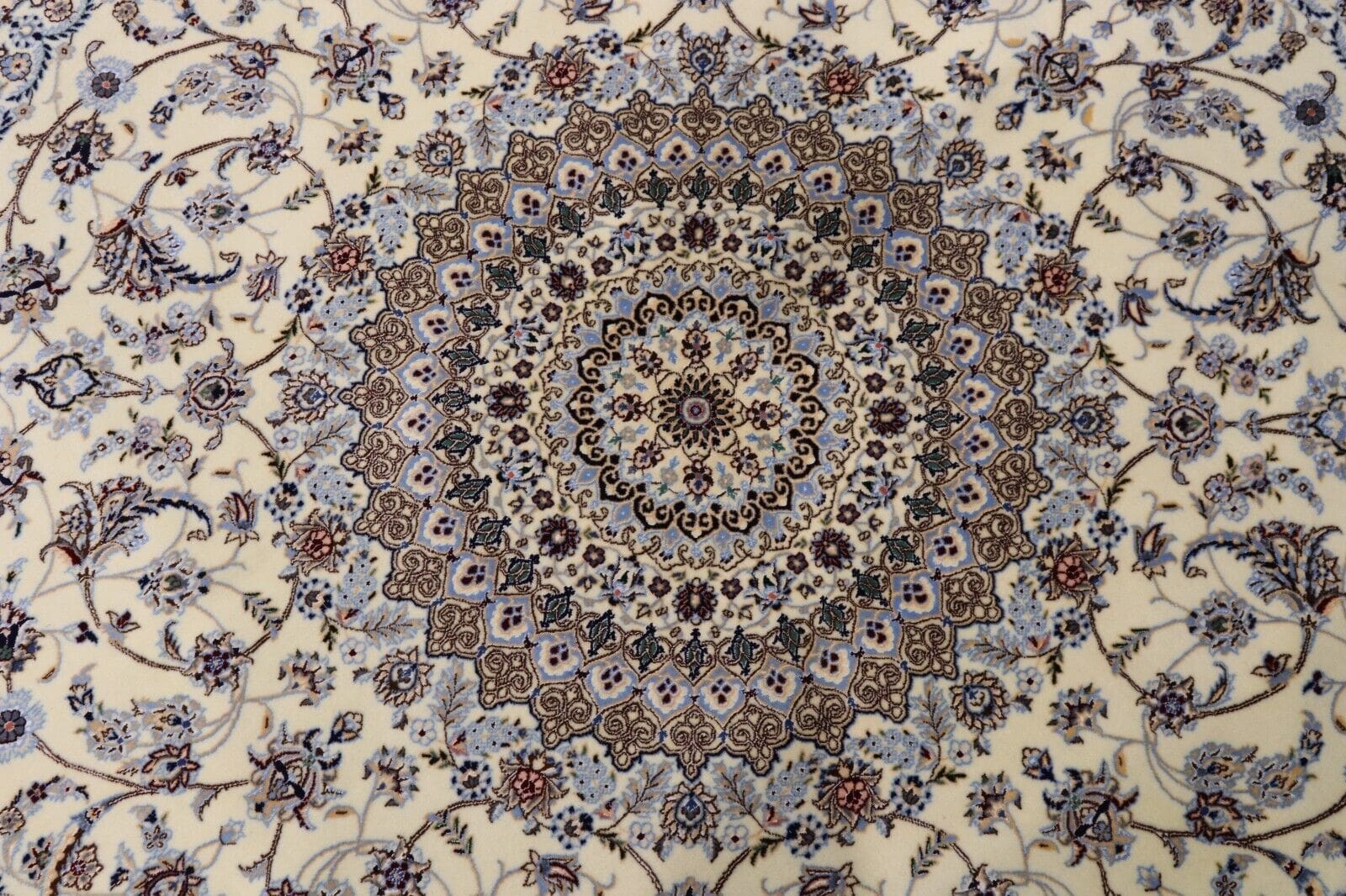 Orientteppich 257 x 254 cm, Nain 6 La, 1000 Knoten/m², handgeknüpft