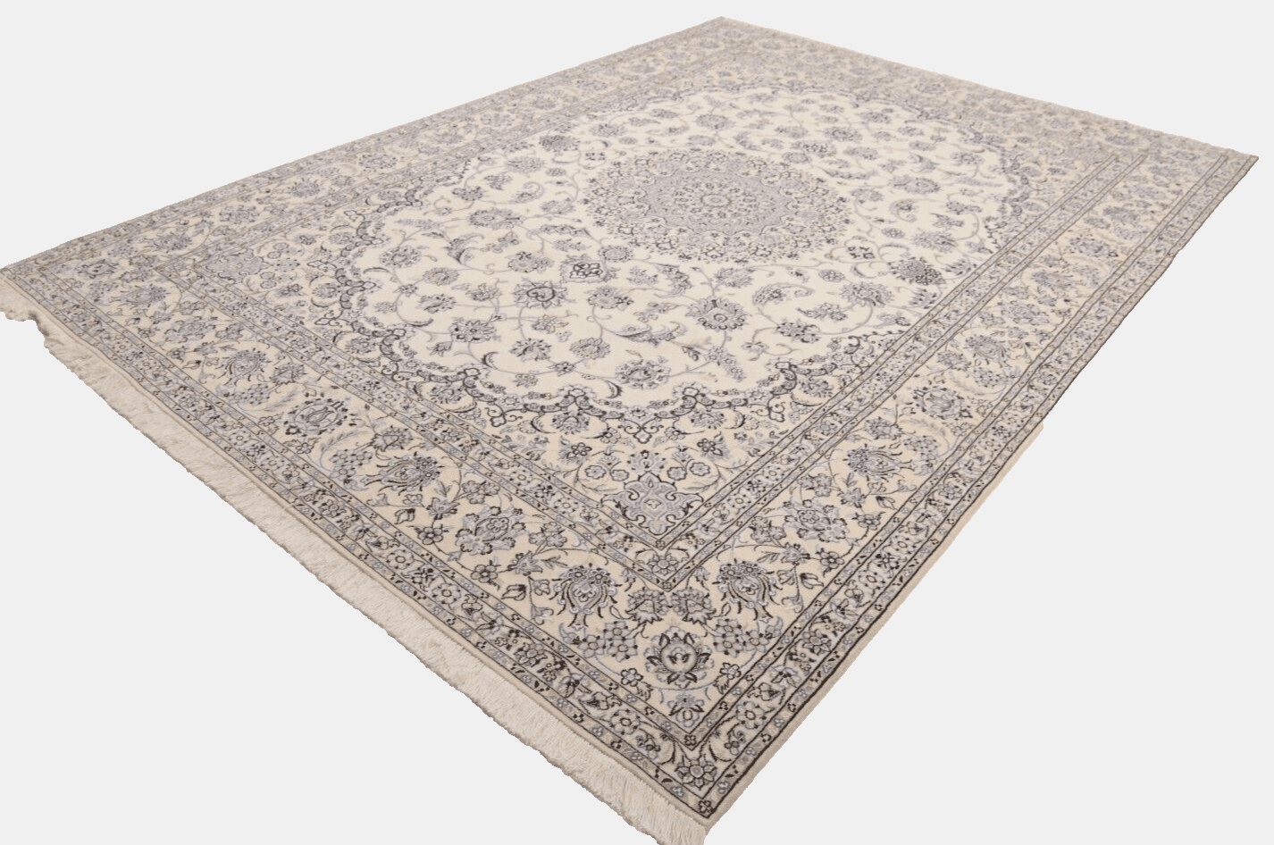 Wunderschöner Perserteppich Nain 358 x 251 cm, 500.000 Knoten, handgeknüpft