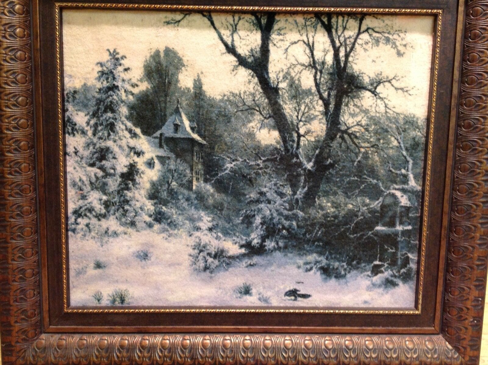 Wunderschöner Persischer Wandteppich Täbriz 65 x 77 cm, 400.000 Knoten, handgeknüpft