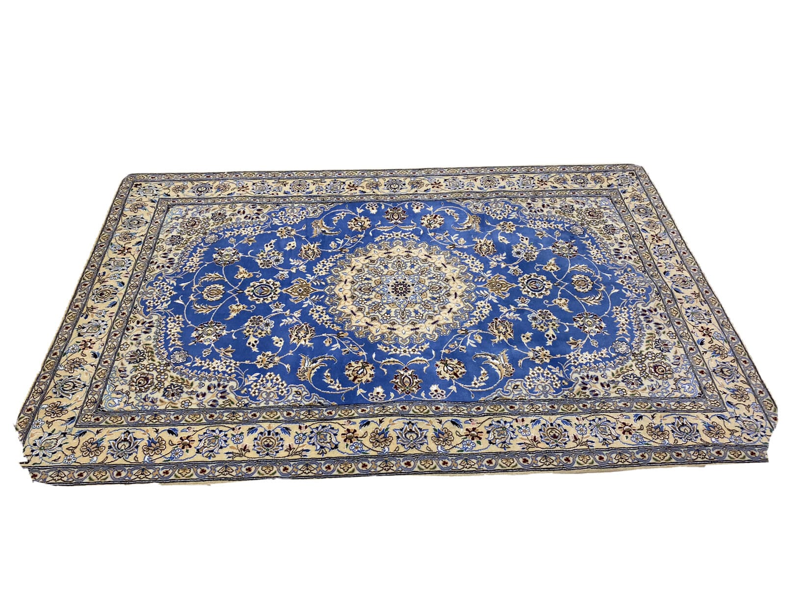 Wunderschöner Perserteppich 250 x 159 cm, 500.000 Knoten, handgeknüpft
