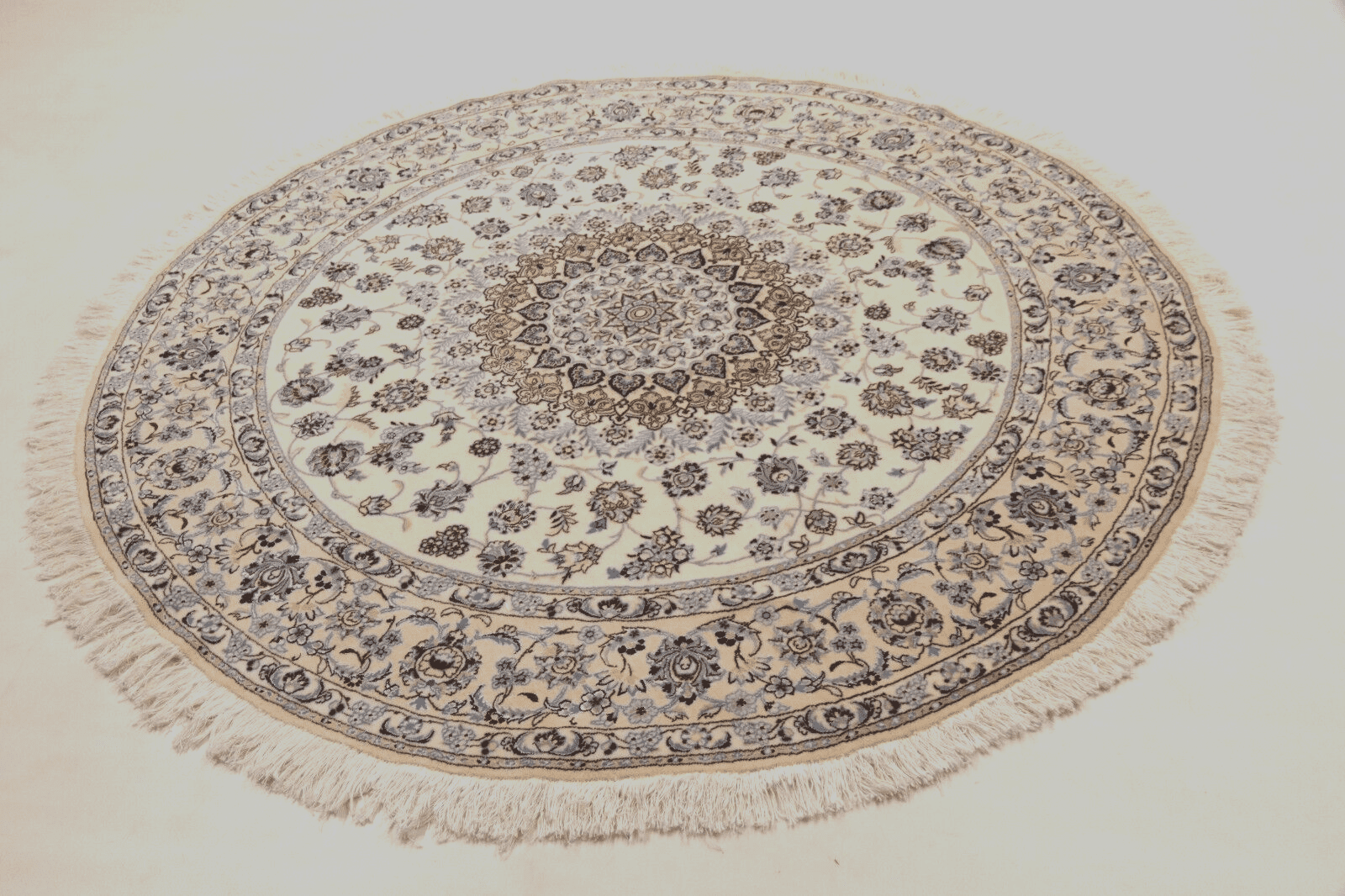 Wunderschöner Perserteppich 196 x 198 cm, 500.000 Knoten, handgeknüpft