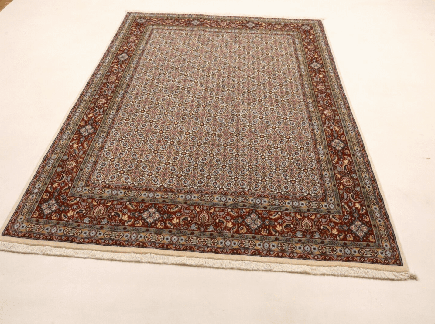 Orientteppich Moud 248 x 170 cm, 400000 Knoten, handgeknüpft