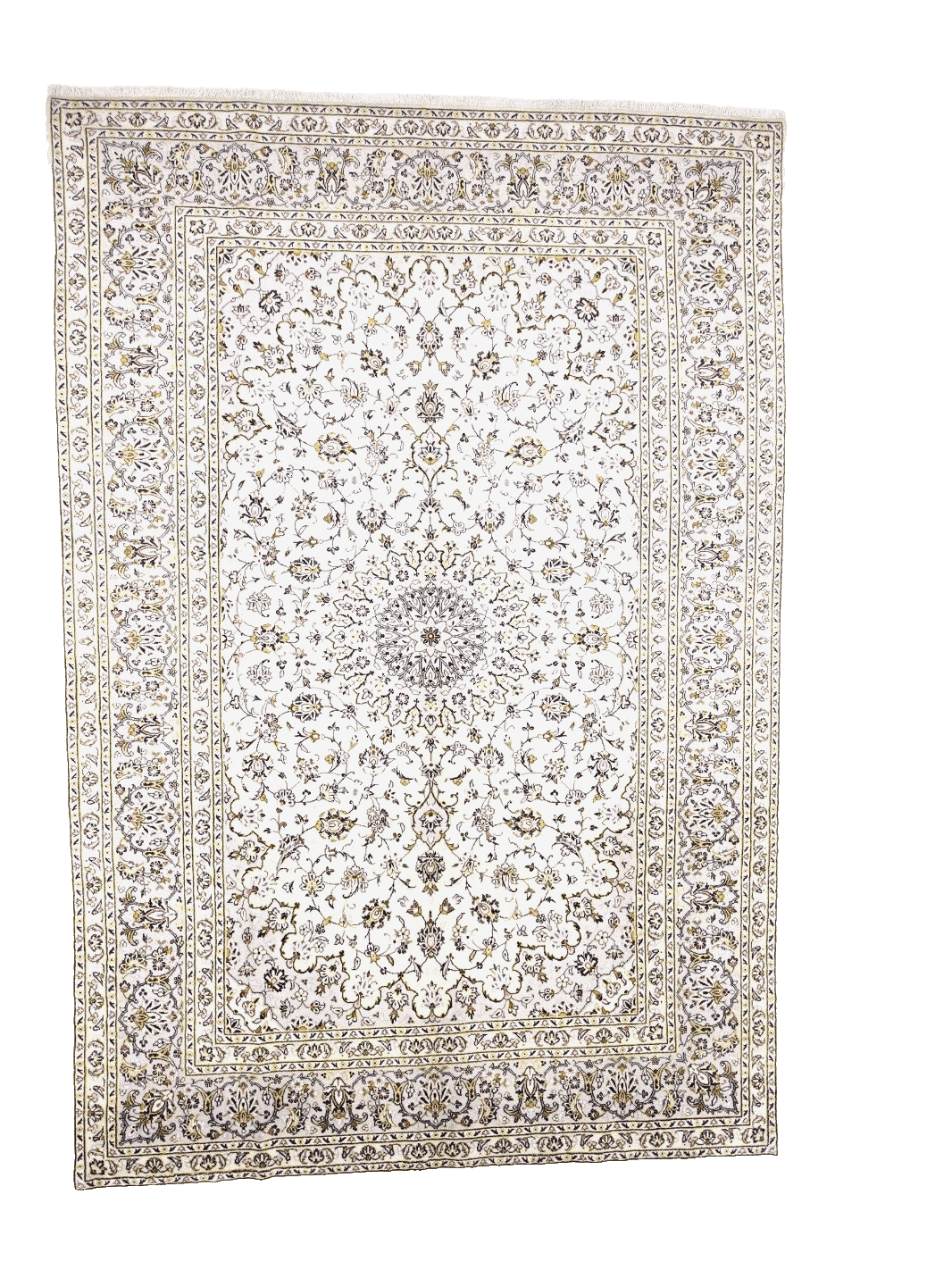 Orientteppich Kashan 355 x 241 cm, 300.000 Knoten, handgeknüpft