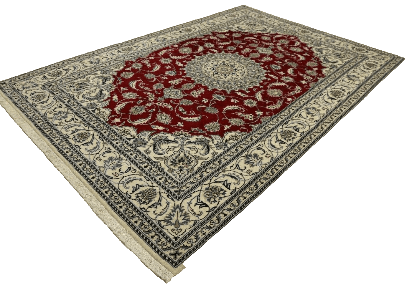 Wunderschöner Orientteppich 299 x 201 cm, 300000 Knoten, handgeknüpft