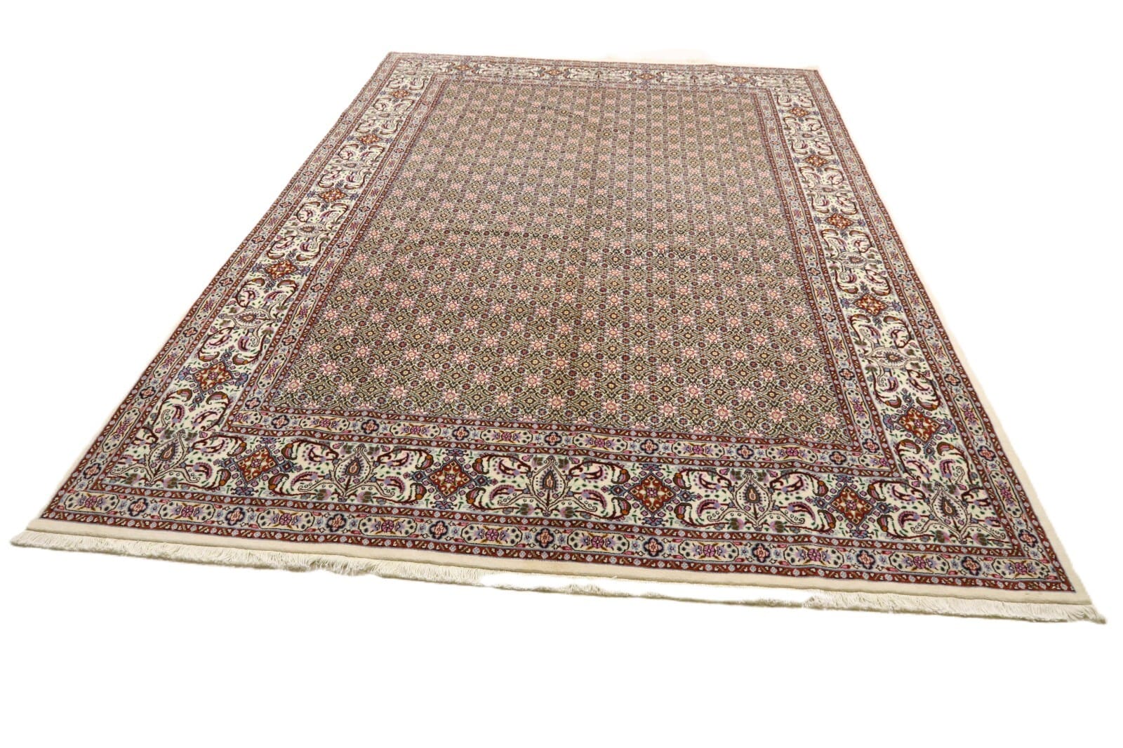 Wunderschöner Orientteppich 332 x 248 cm, 400.000 Knoten, handgeknüpft