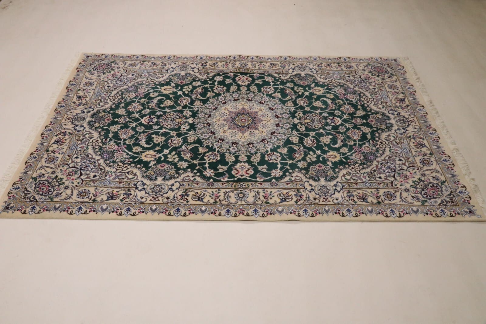 Wunderschöner Perserteppich 259 x 159 cm, 500.000 Knoten, handgeknüpft
