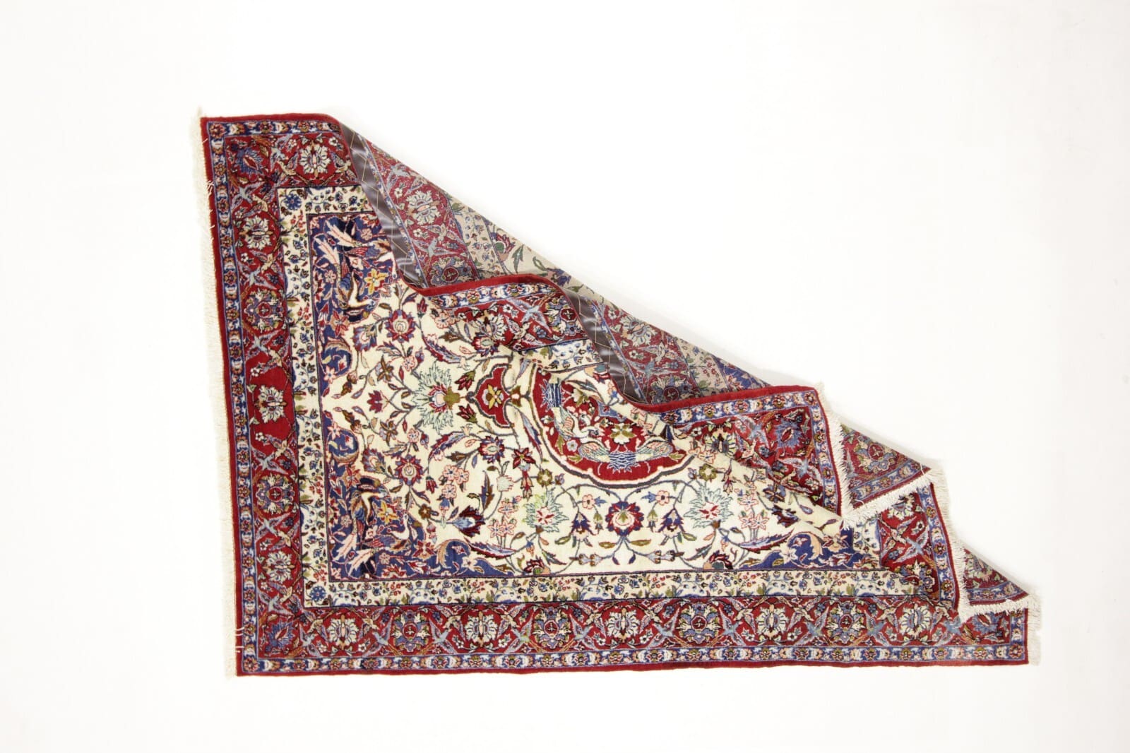 Orientteppich Isfahan Antik 209 x 149 cm, 350.000 Knoten, handgeknüpft