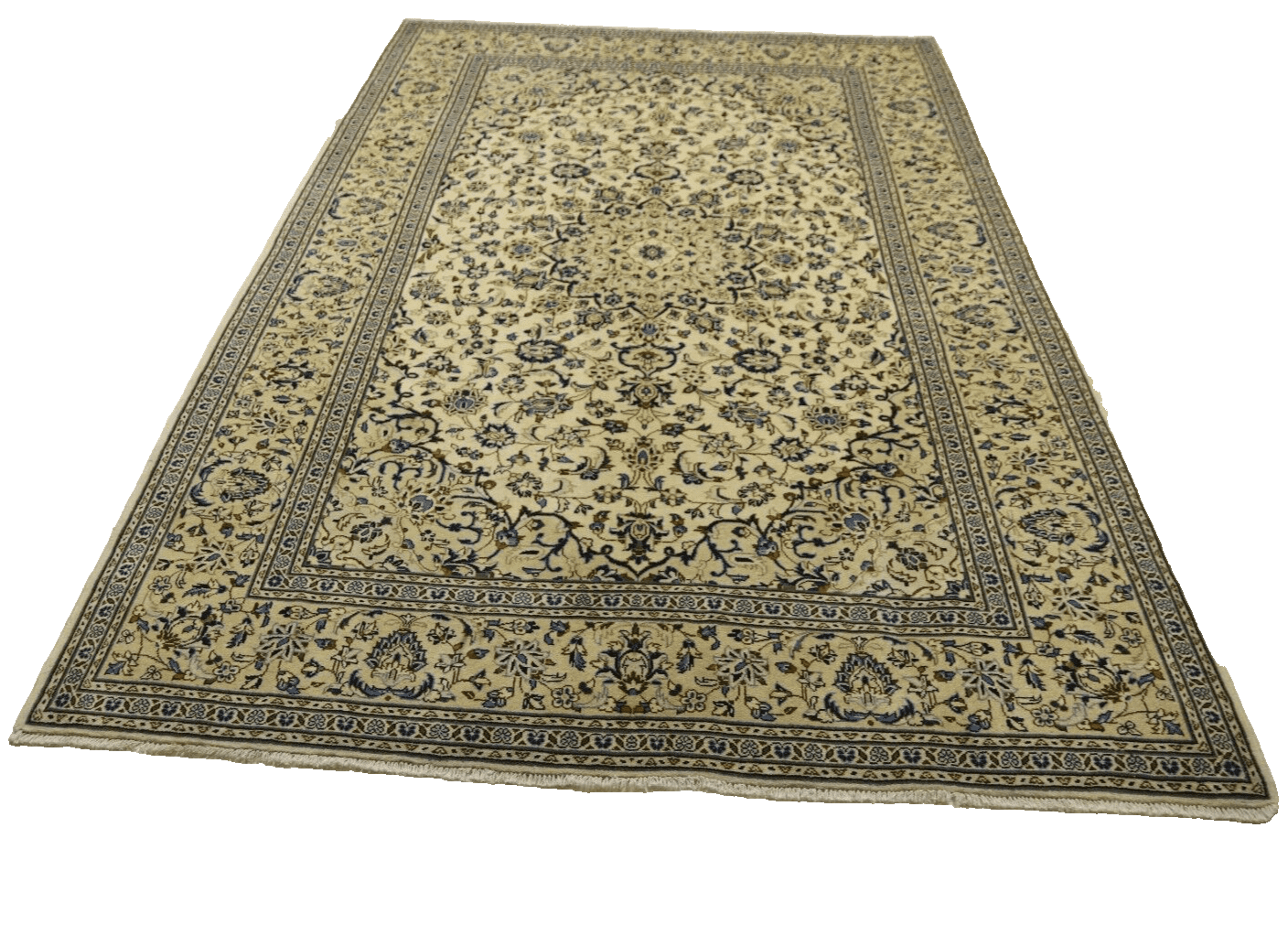 Orientteppich Kashan 362x244 cm, 300.000 Knoten, handgeknüpft