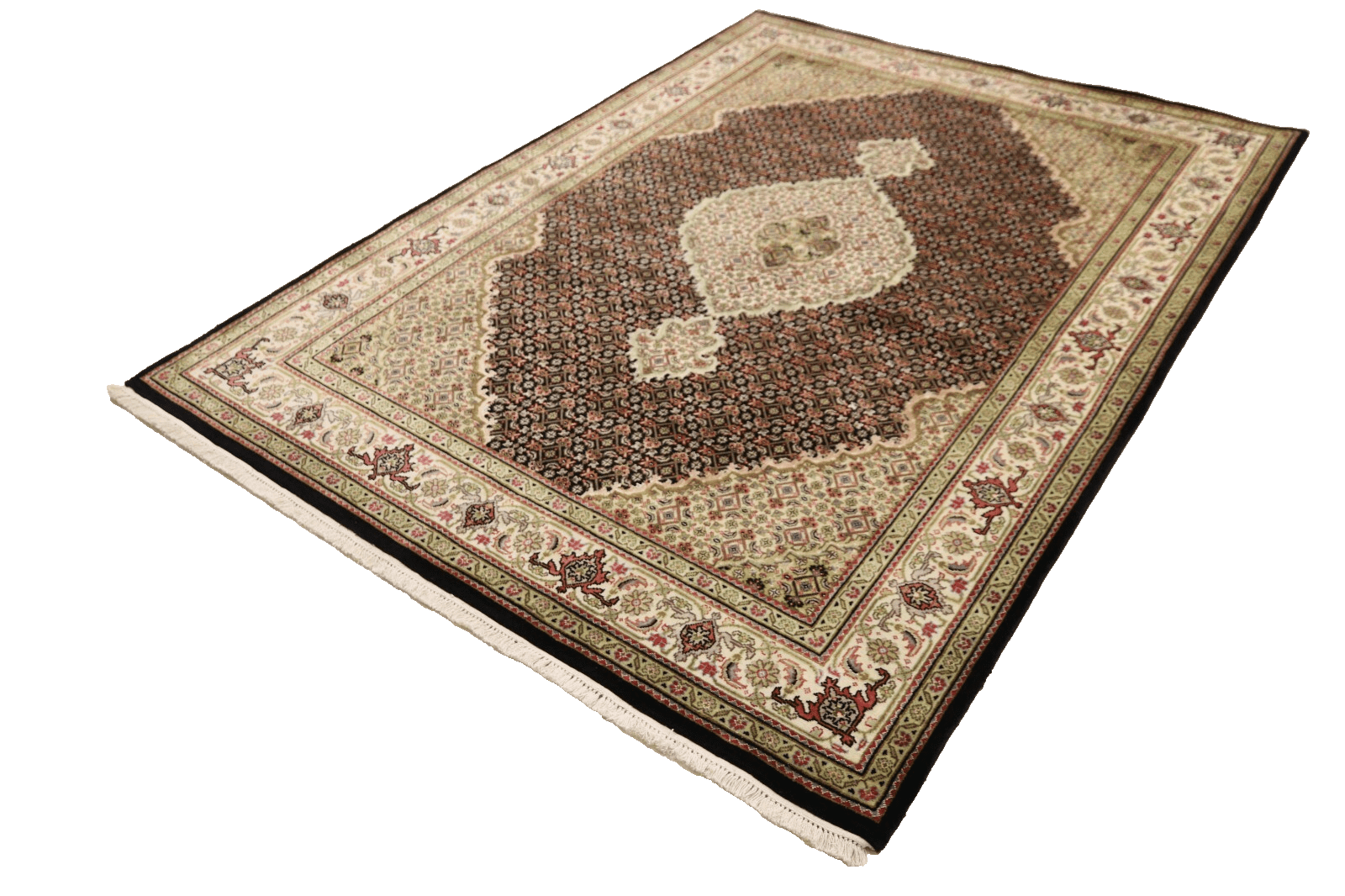 Wunderschöner Orientteppich 244 x 164 cm, 300.000 Knoten, handgeknüpft