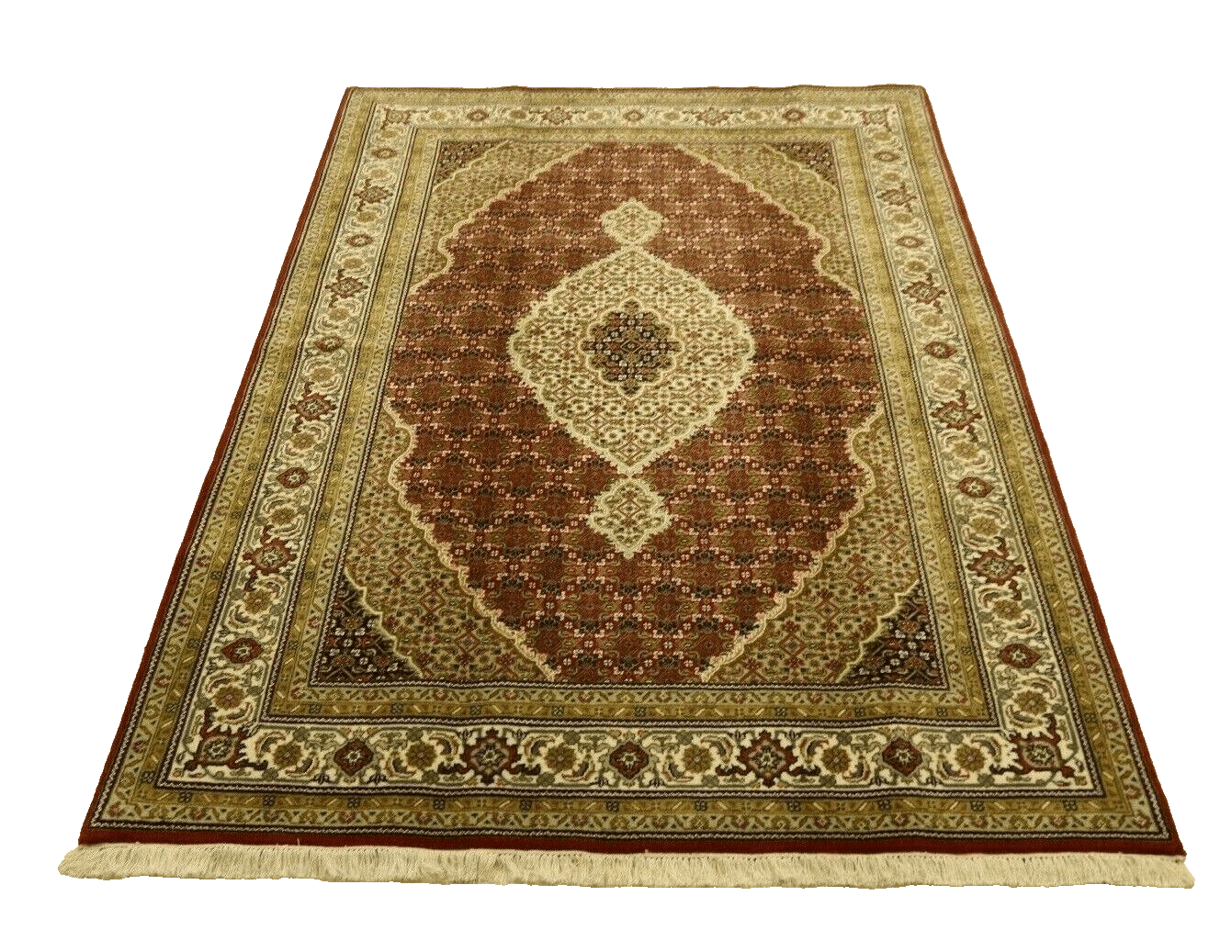 Wunderschöner Orientteppich Tabriz 244 x 170 cm, 300000 Knoten, handgeknüpft