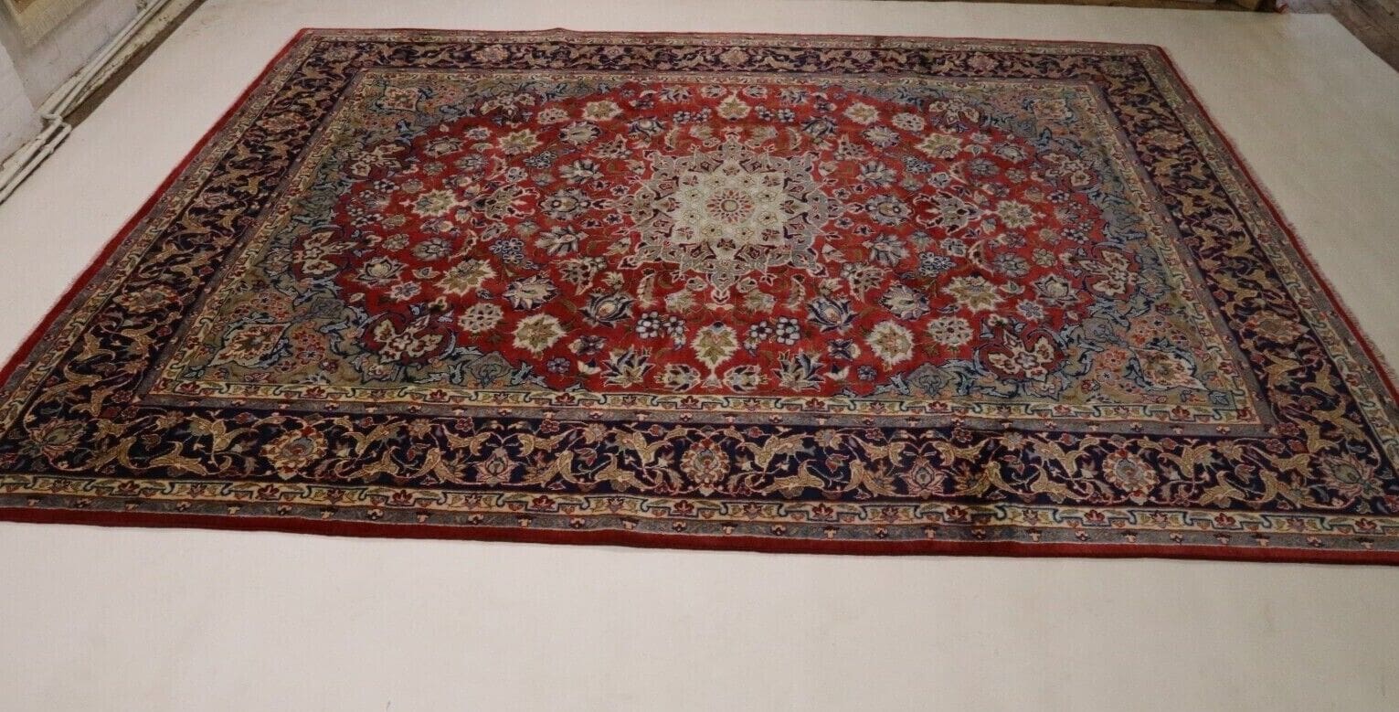 Handgeknüpfter Perserteppich Sarough 367x271 cm, 250.000 Knoten, Neu
