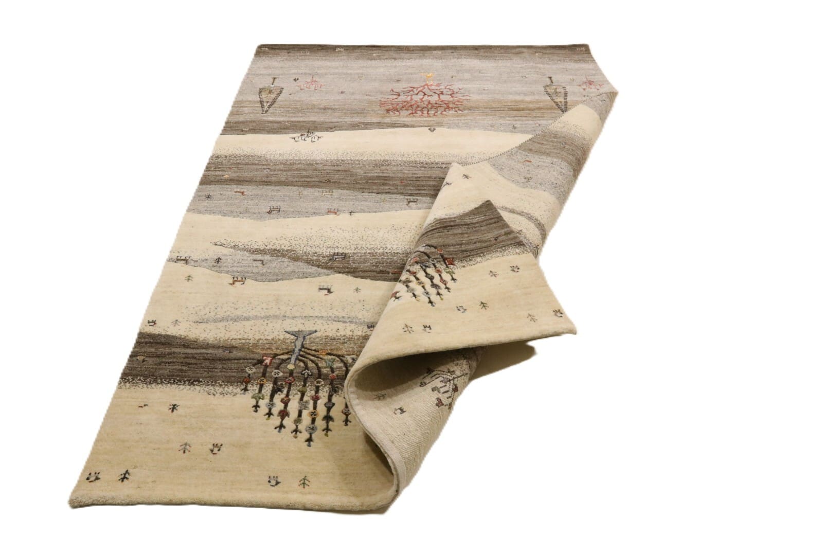 Gabbeh Loribaft Orientteppich 250 x 171 cm, 250.000 Knoten, handgeknüpft