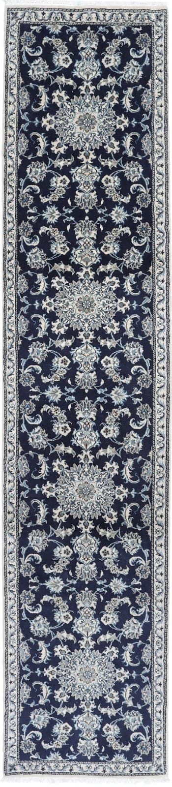 Original Perserteppich Nain Kashmari 388 cm x 81 cm handgeknüpft